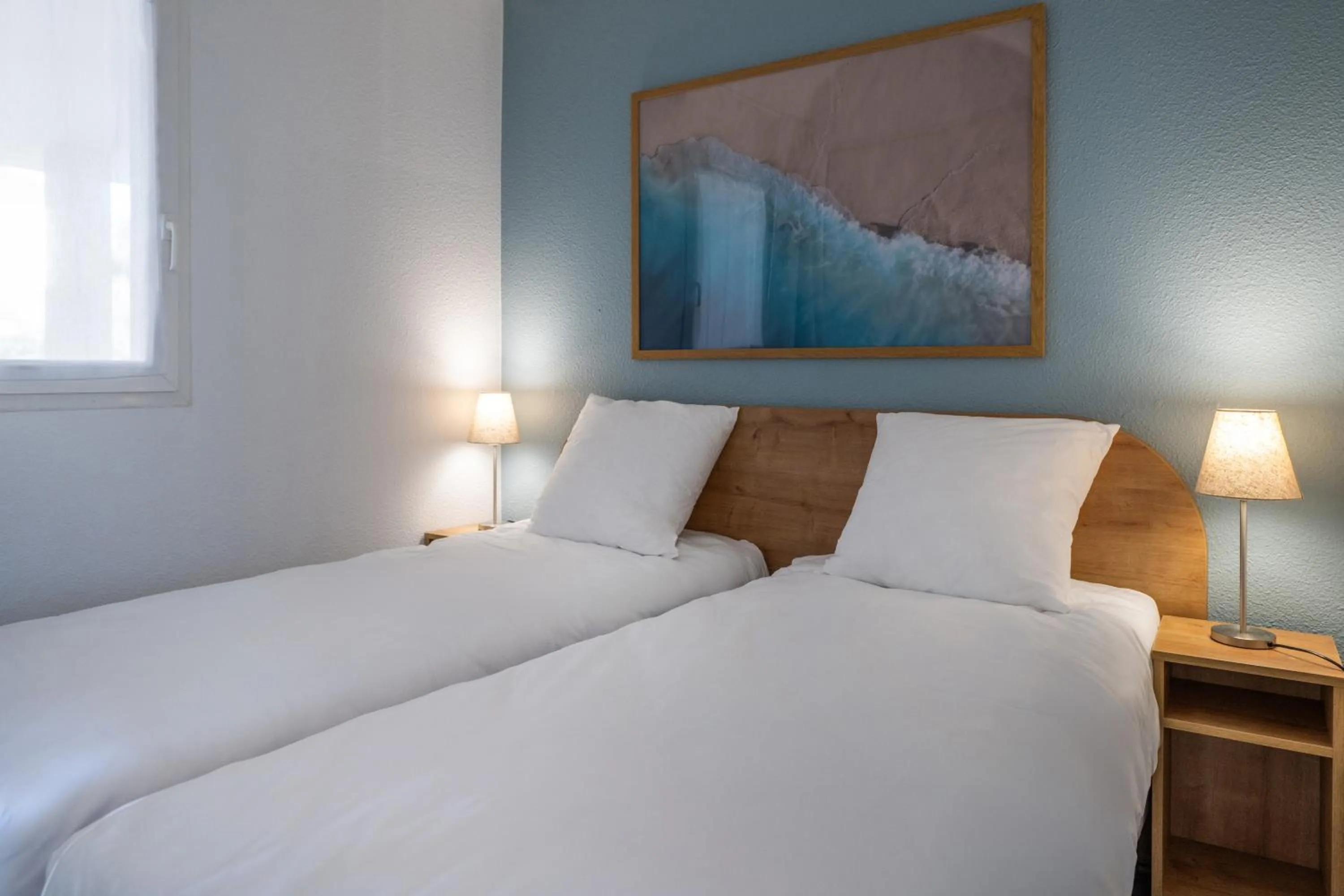 Bed in Résidence Odalys Les Terrasses de Fort Boyard