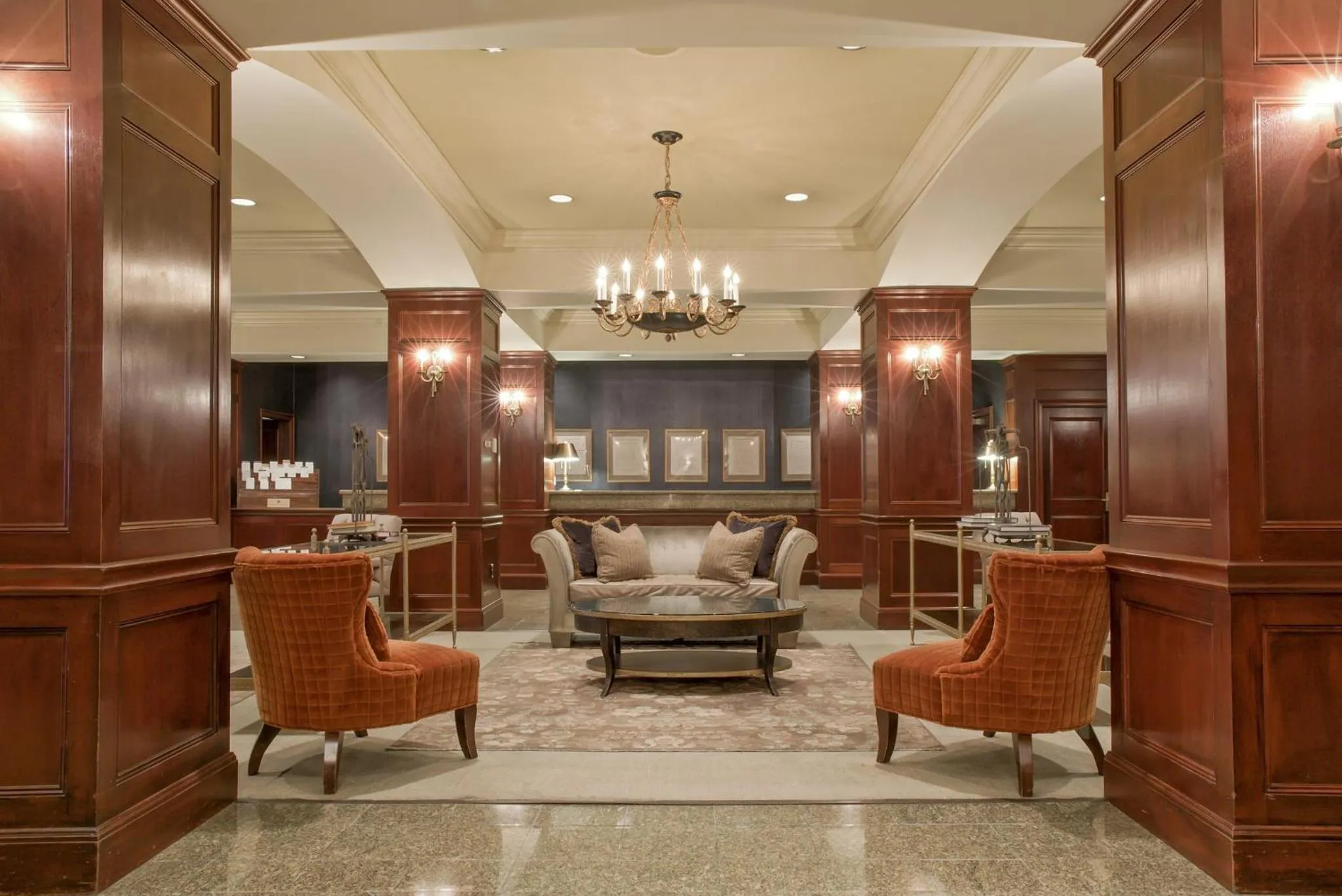 Lobby or reception in Omni New Haven Hotel at Yale