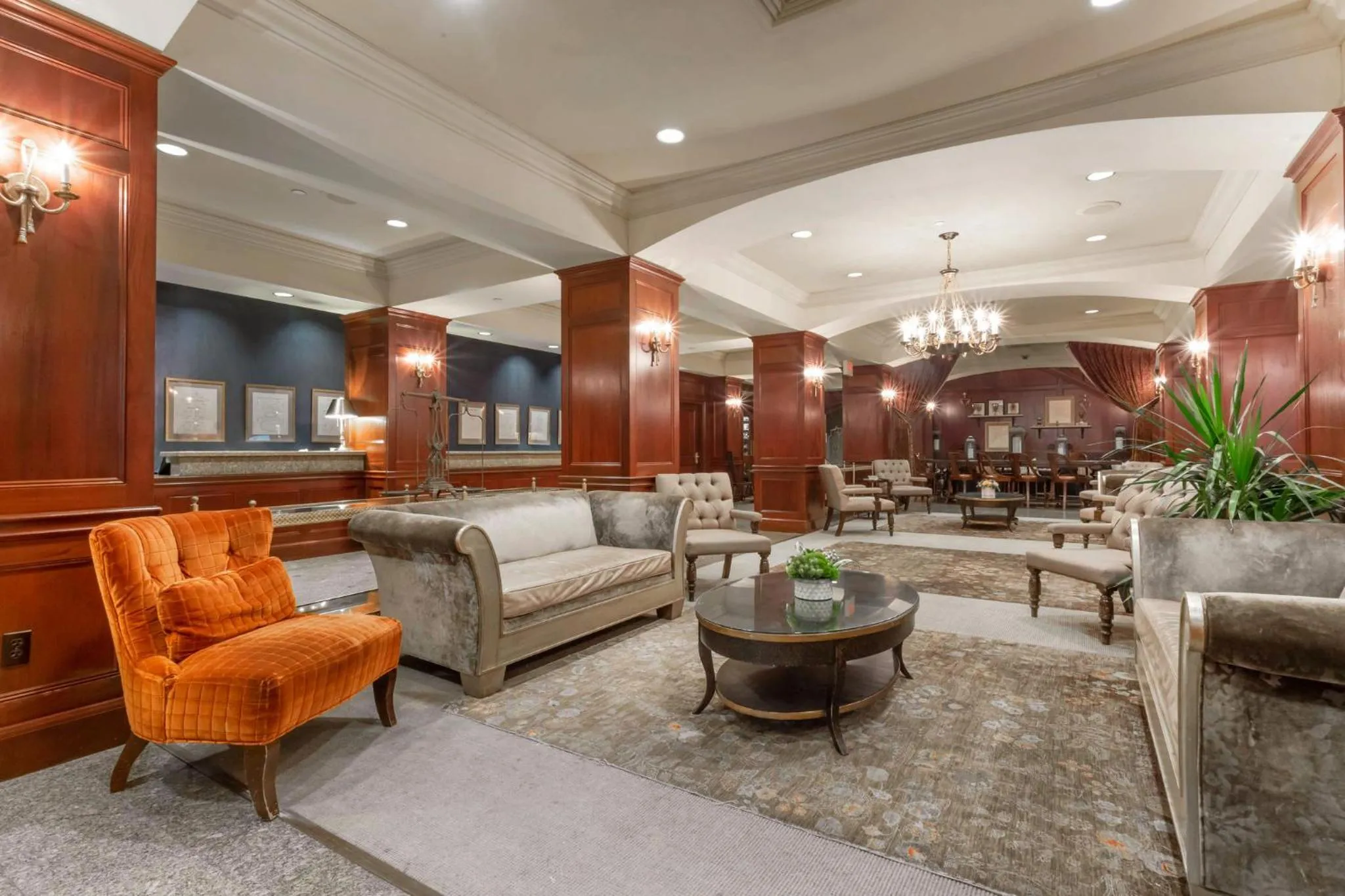 Lobby or reception in Omni New Haven Hotel at Yale
