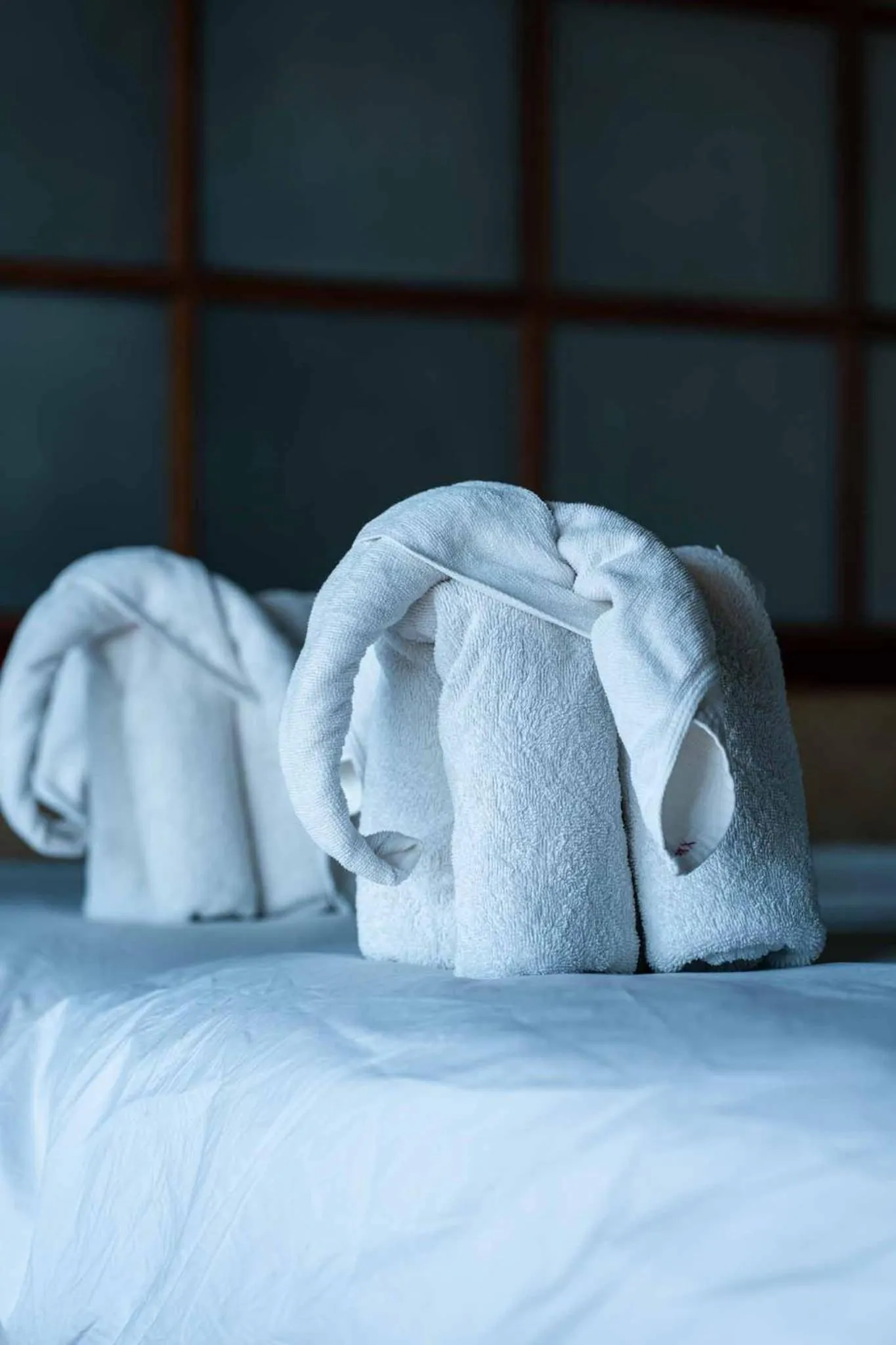 towels, Bed in Sala Done Khone Hotel