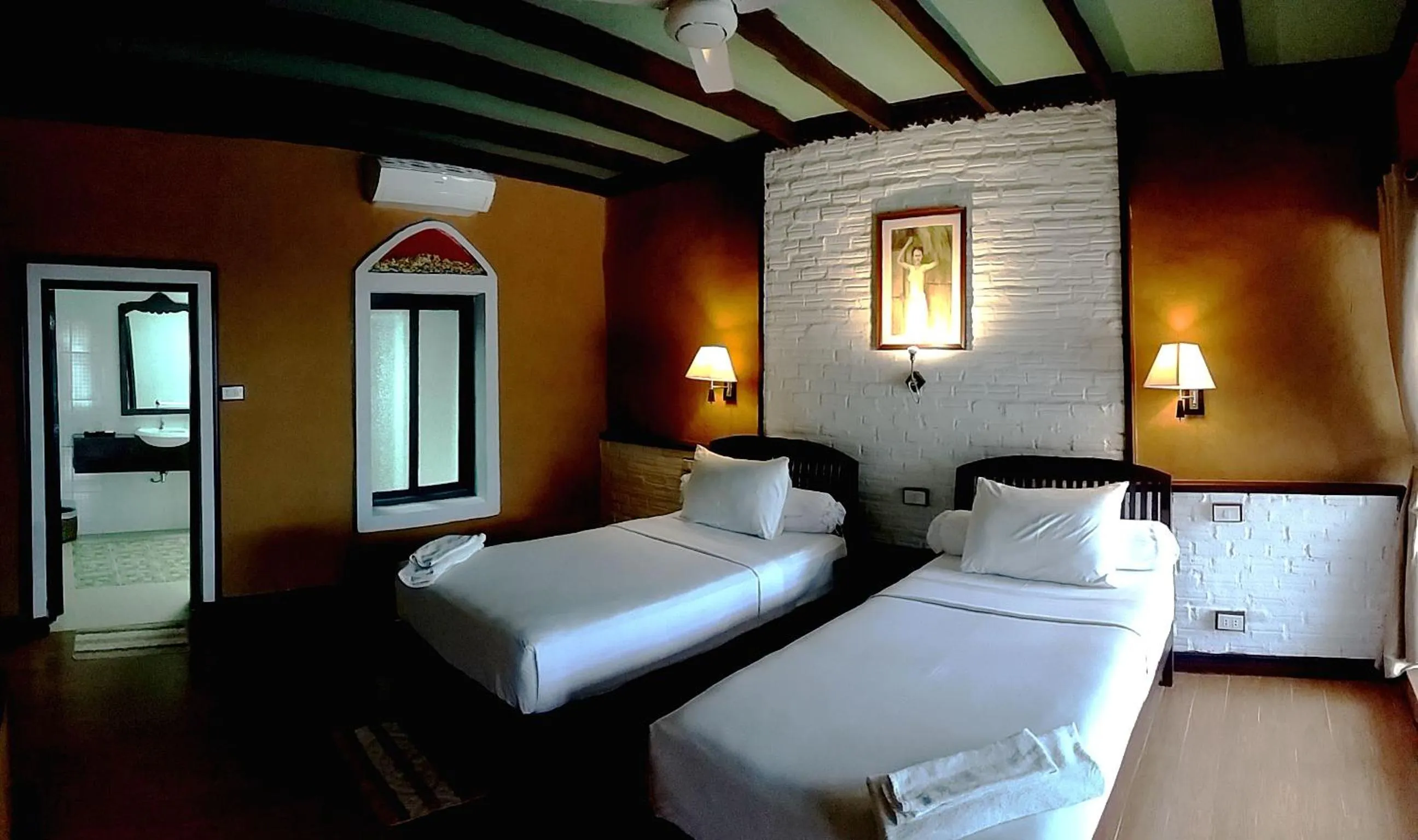 Decorative detail, Bed in Sala Done Khone Hotel