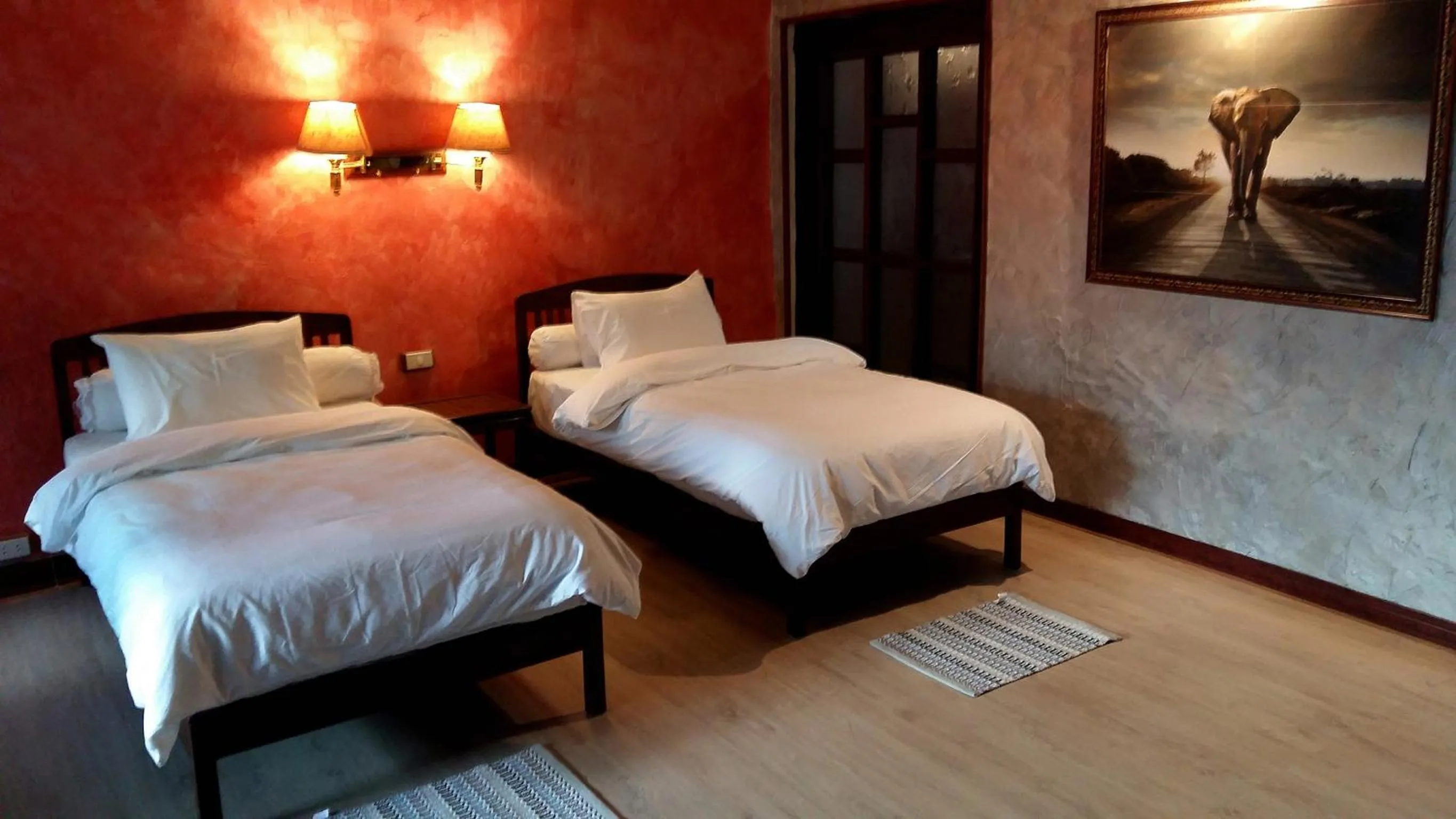 Decorative detail, Bed in Sala Done Khone Hotel