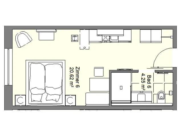 Floor plan in bodenseezeit Apartmenthotel Garni