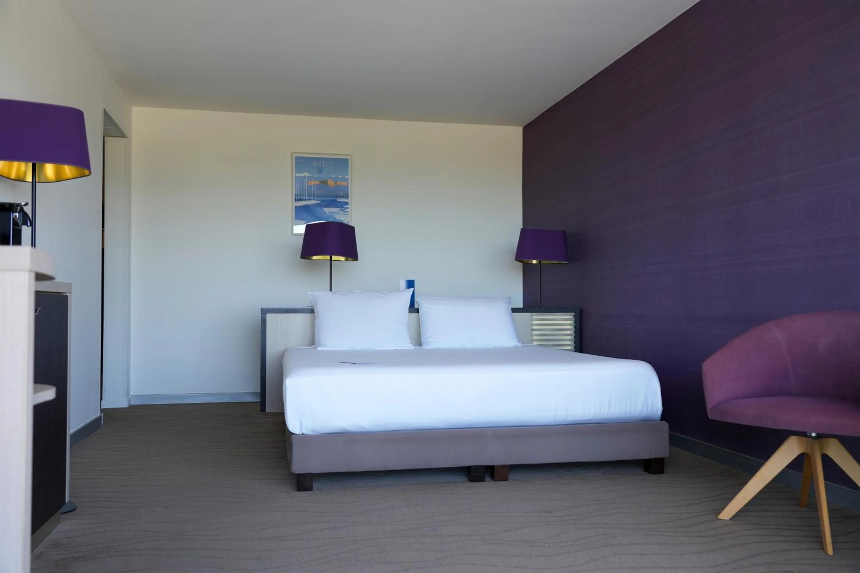 Bedroom, Bed in Thalazur Antibes - Hôtel & Spa