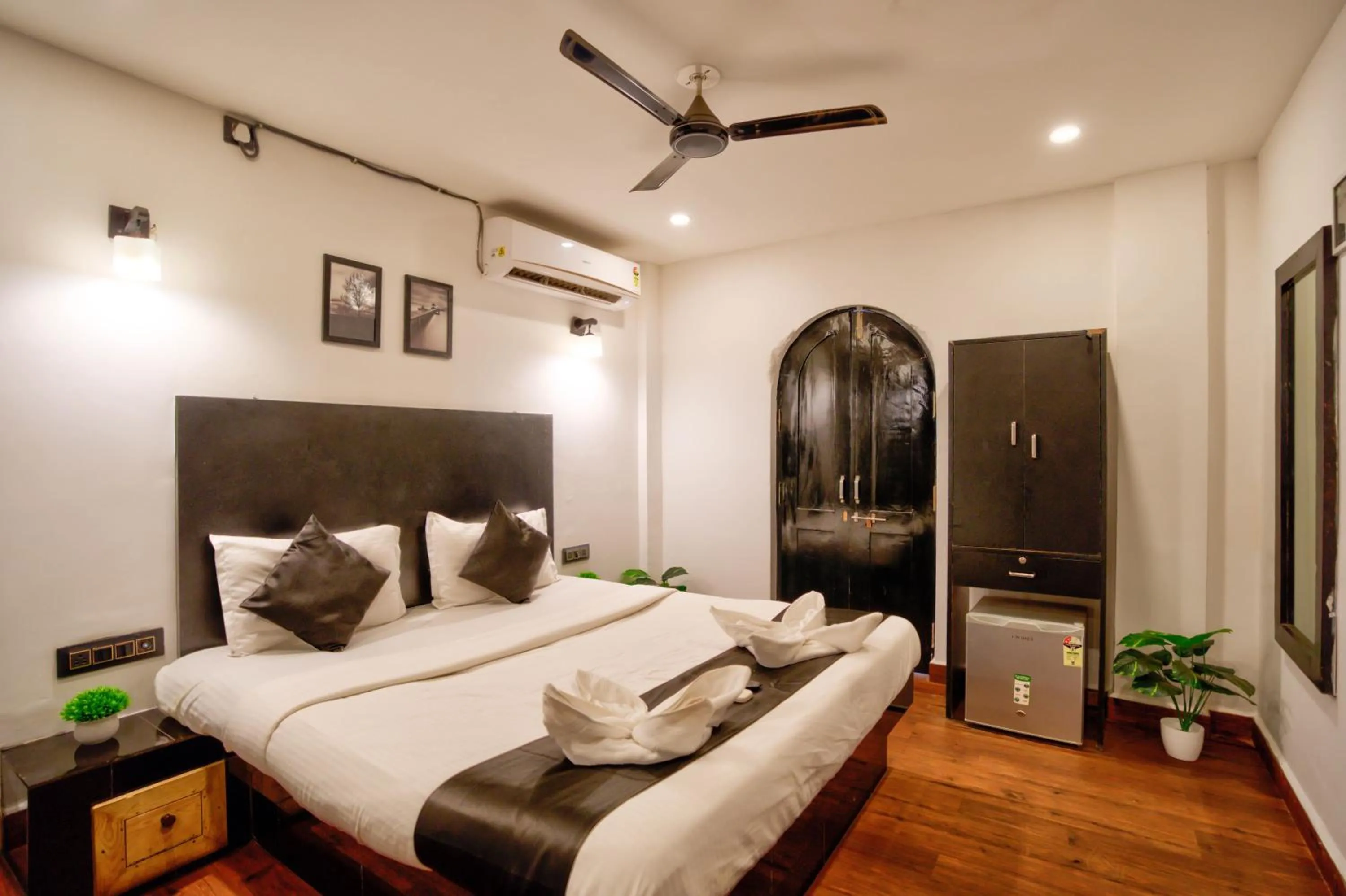 Bed in Hotel Vaggi's Place