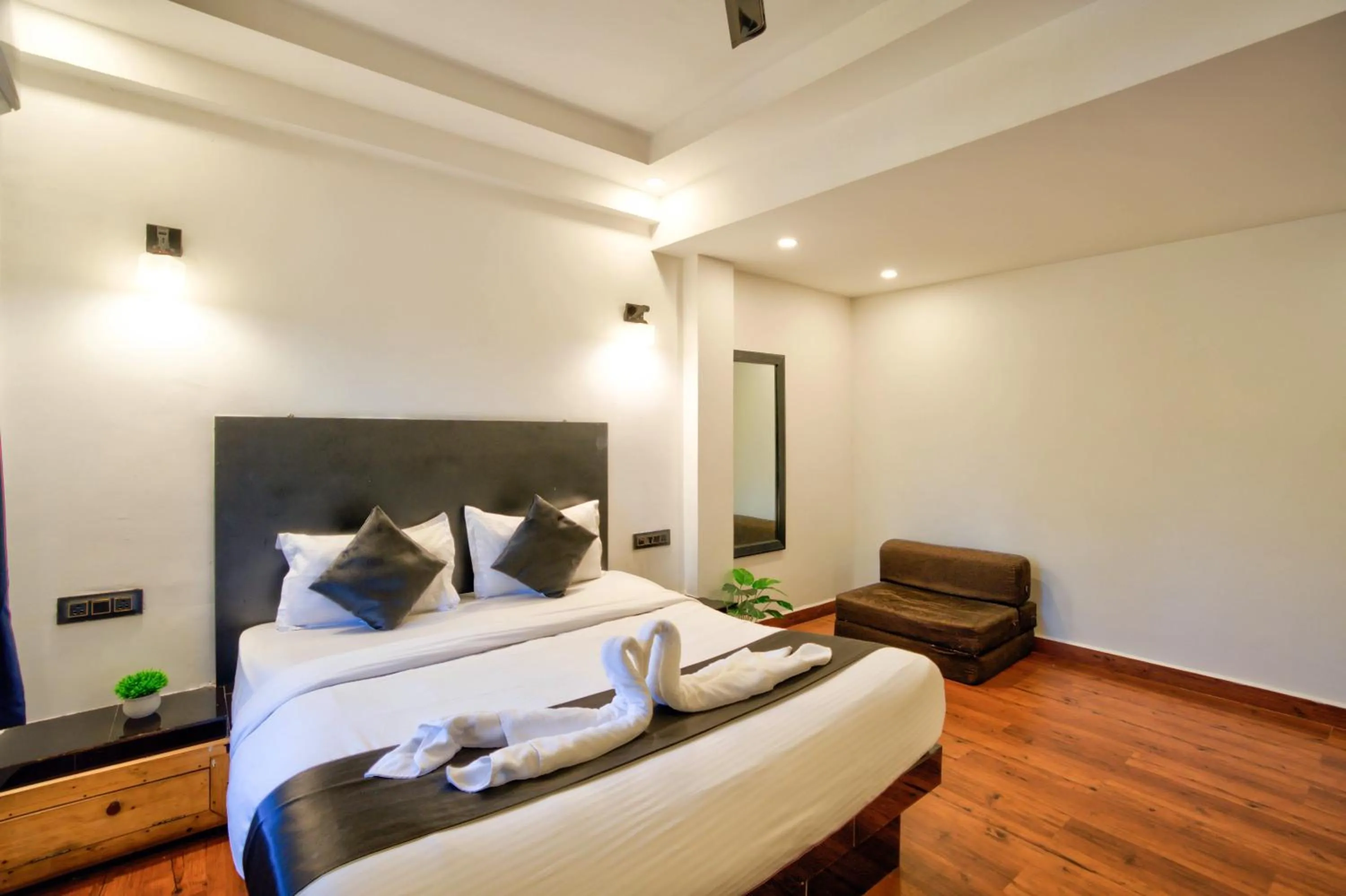 Bed in Hotel Vaggi's Place