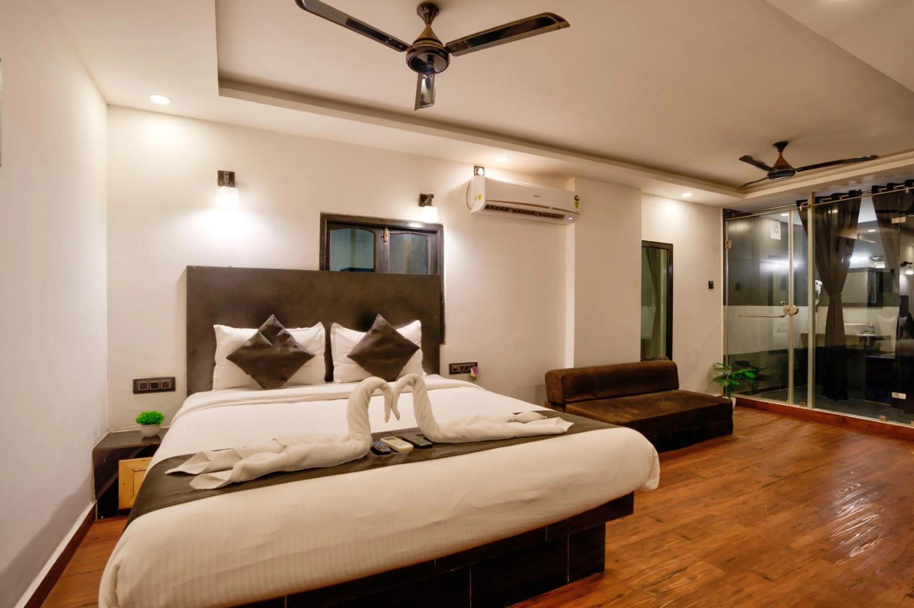 Bed in Hotel Vaggi's Place