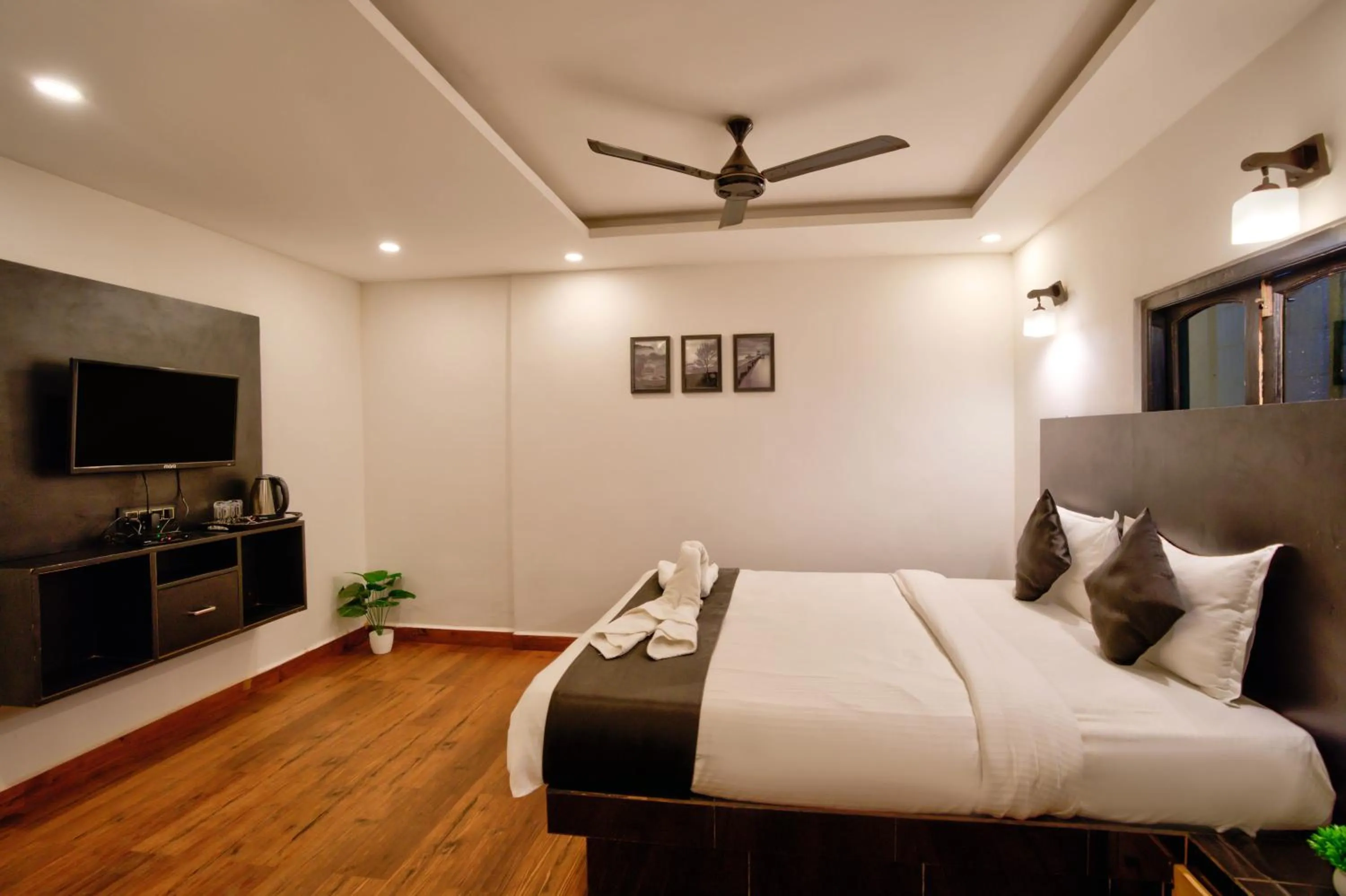 Bed in Hotel Vaggi's Place