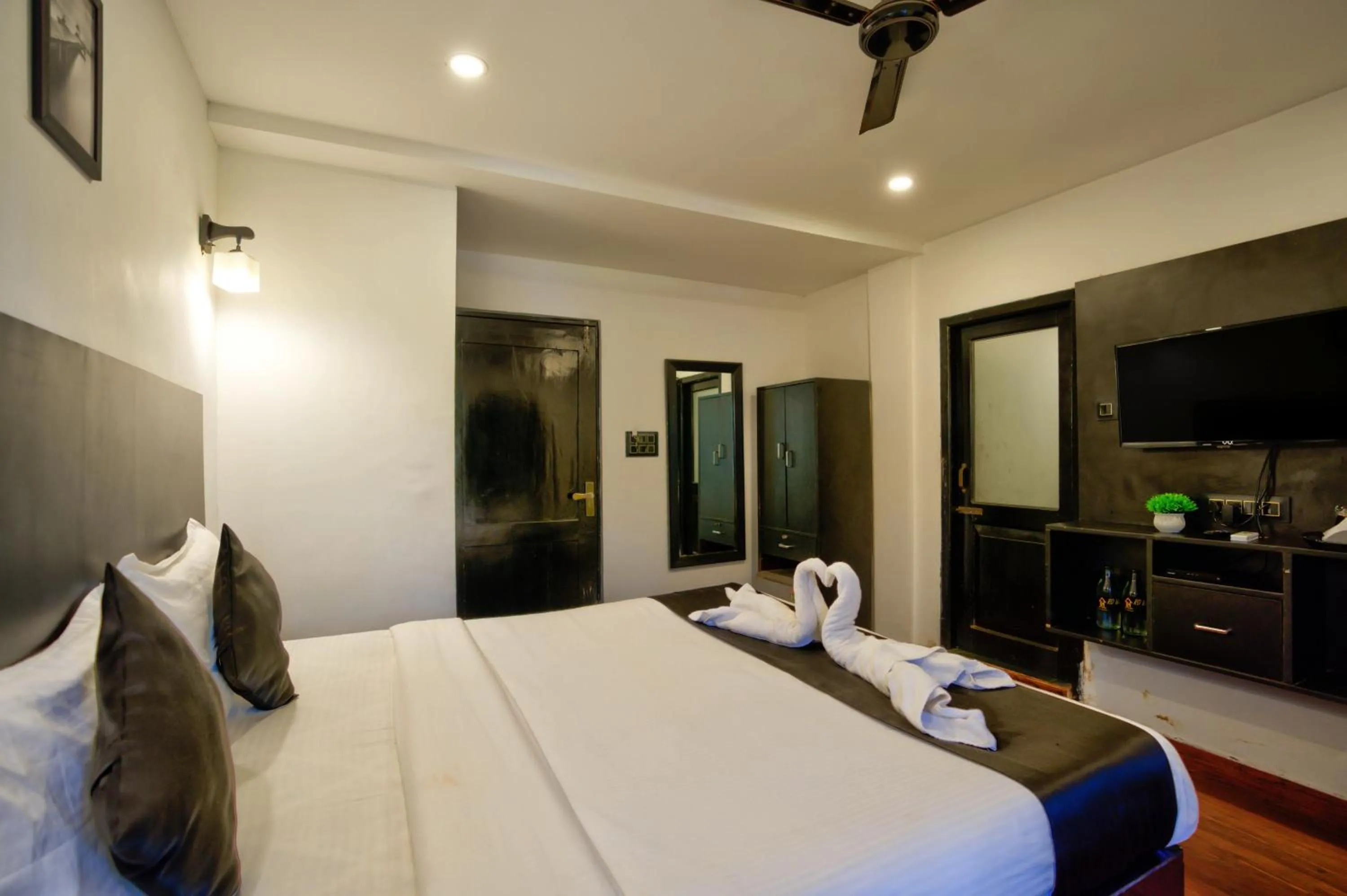 Bed in Hotel Vaggi's Place