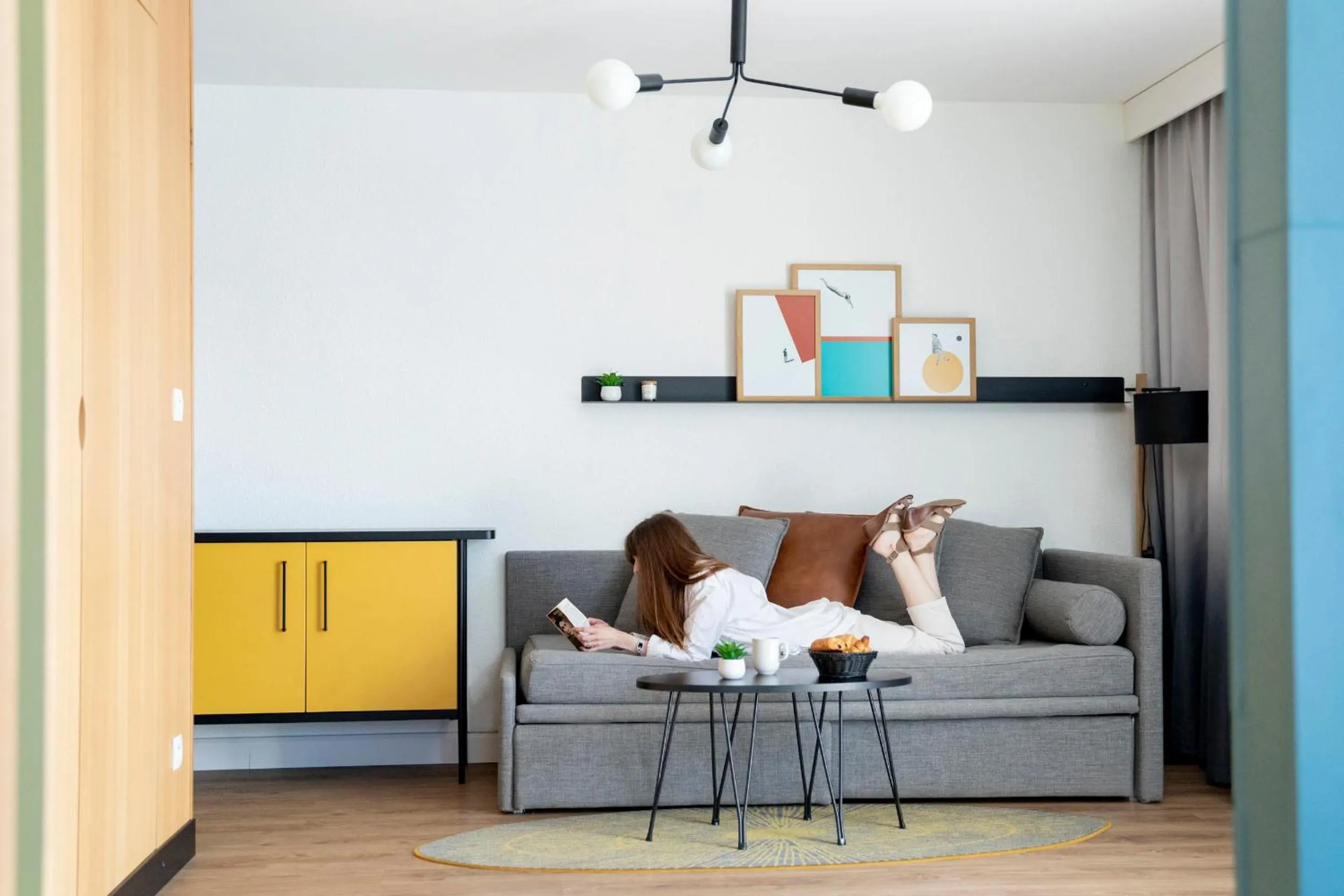 Living room in Aparthotel Adagio Annecy Centre