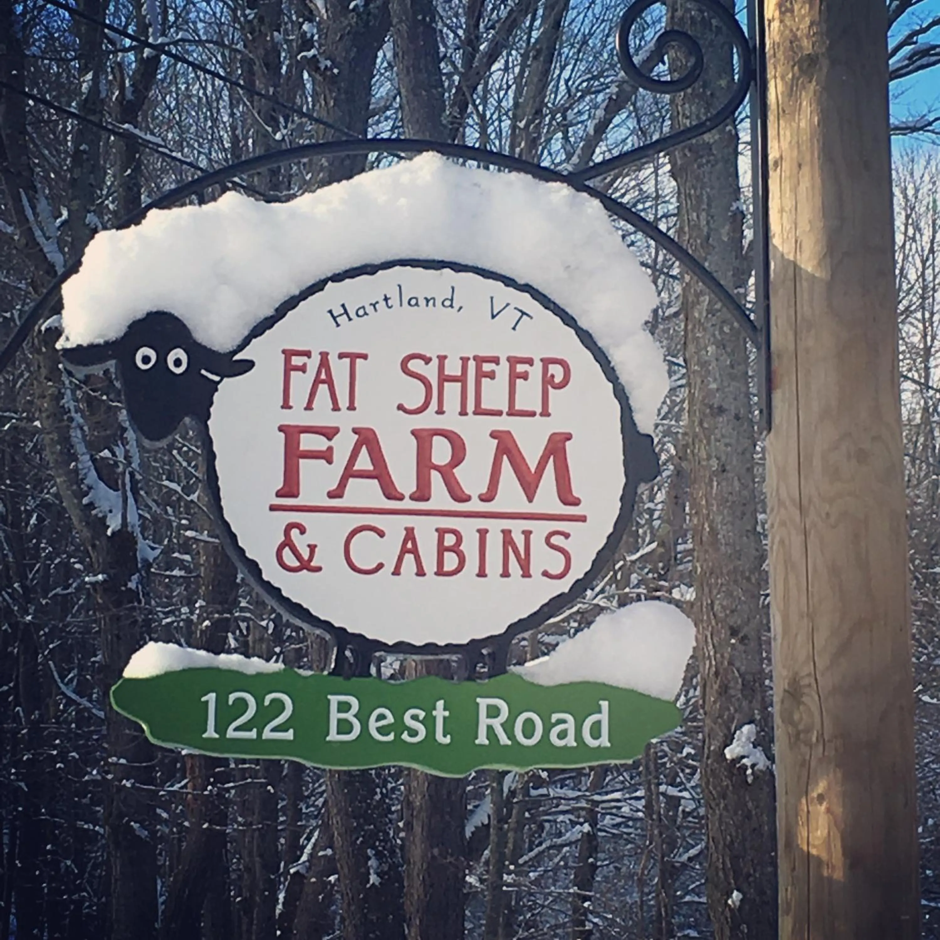 Property logo or sign in Fat Sheep Farm & Cabins