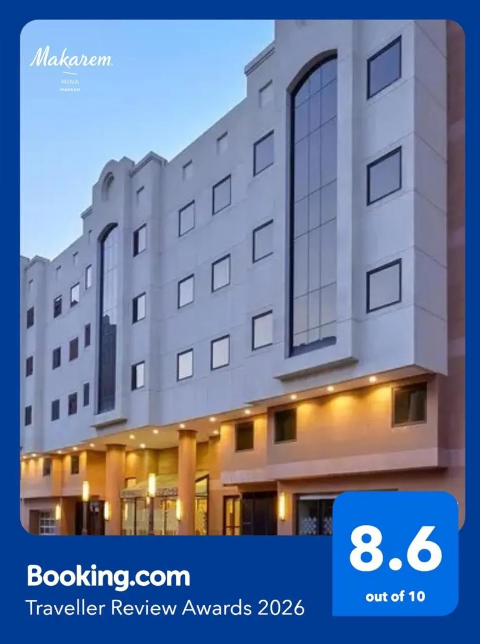 Certificate/Award in Makarem Mina Hotel