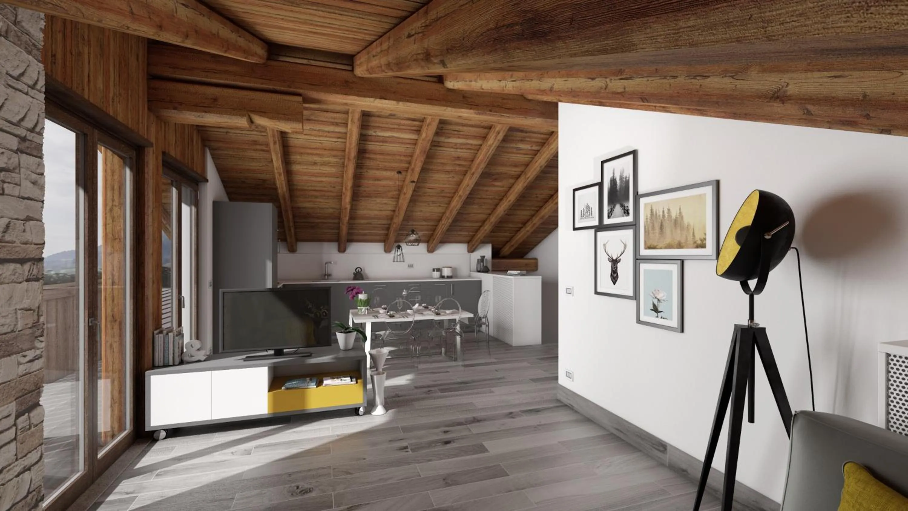 Living room in Residenza Marconi