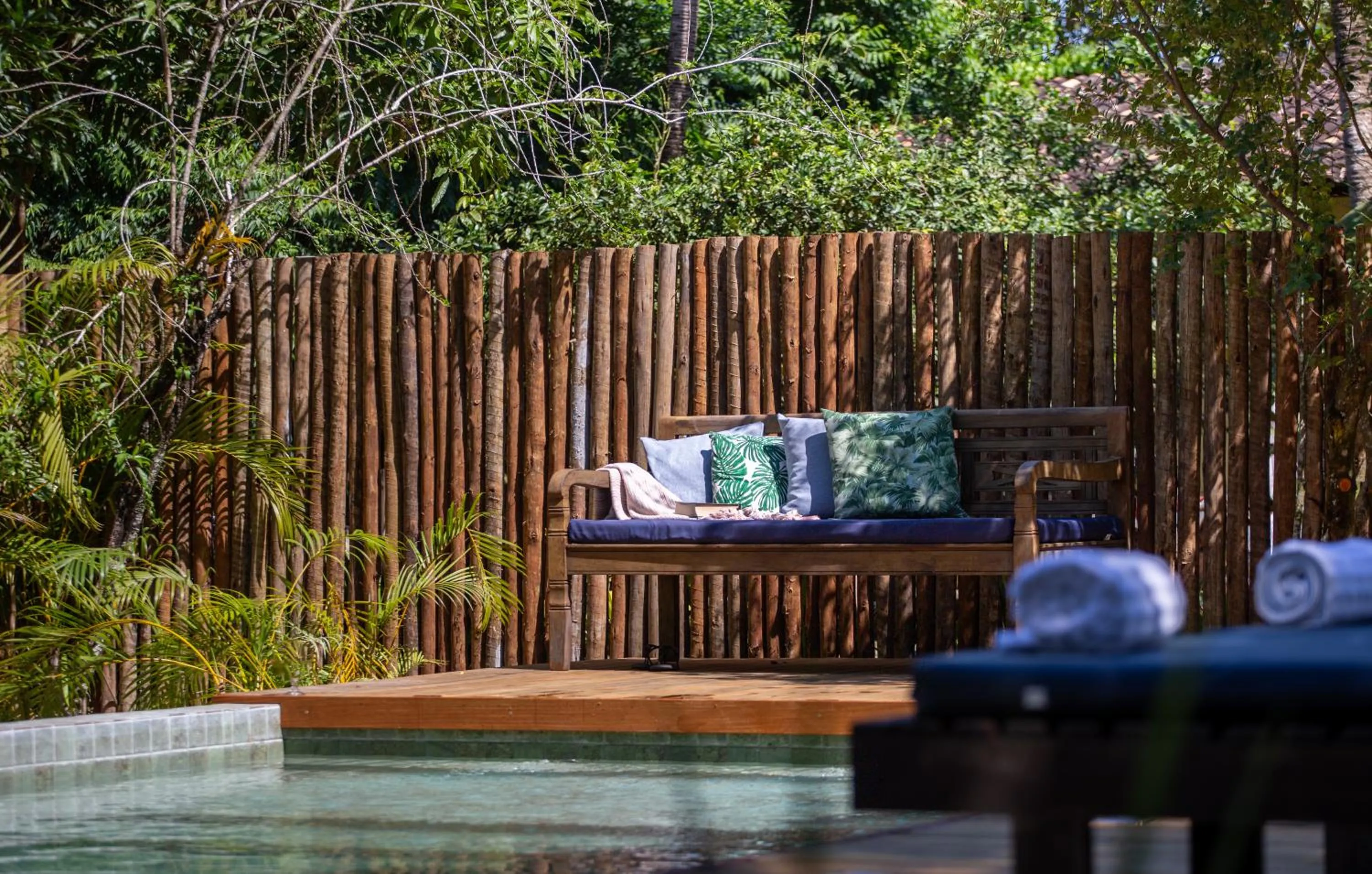 Swimming pool in Aqualtune Pousada