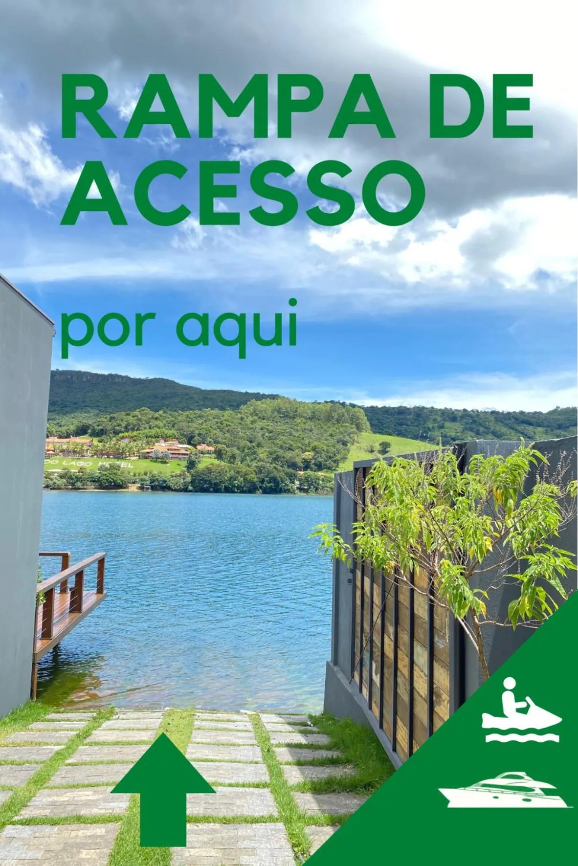 Lake view in Pousada Noah