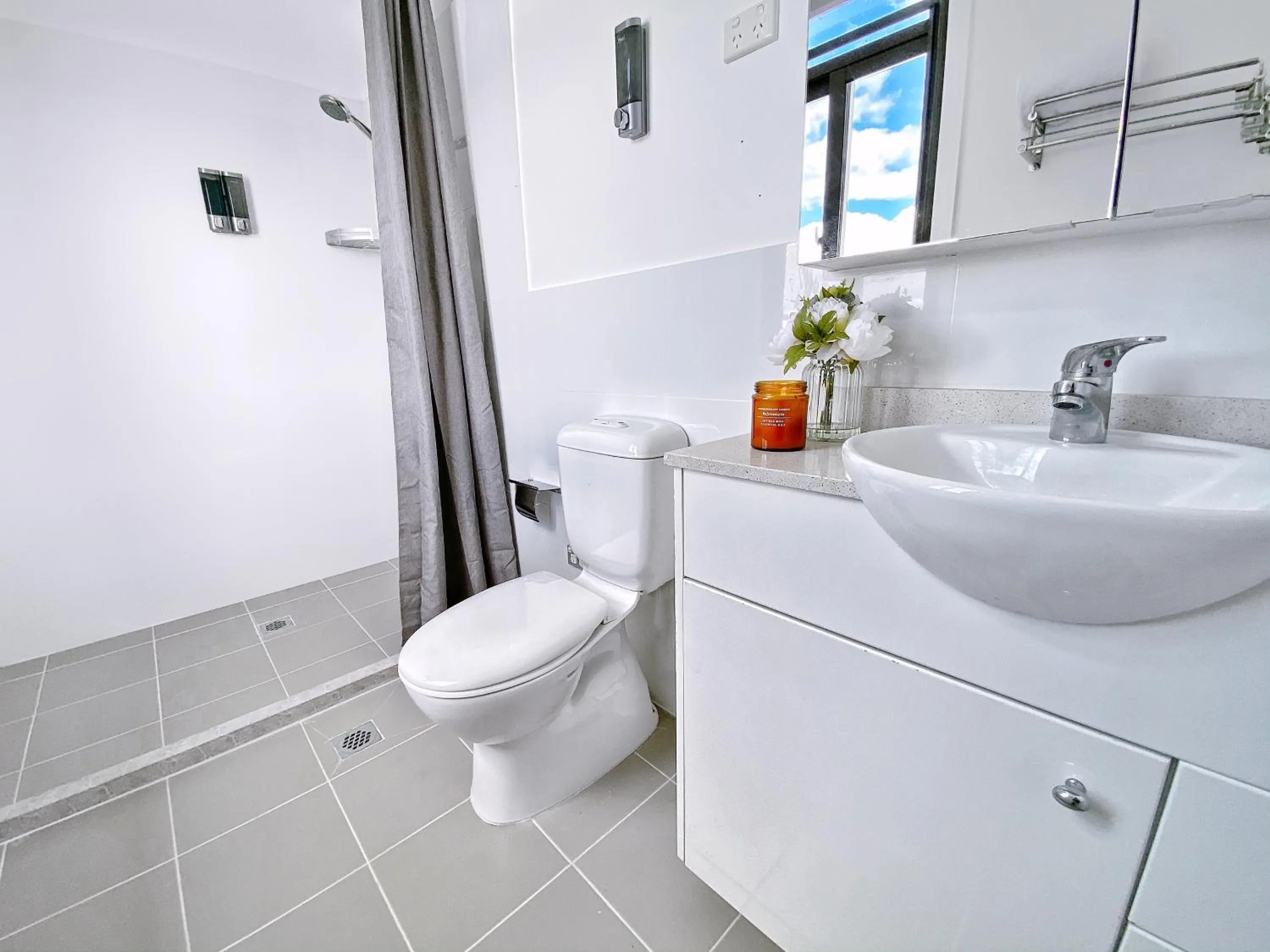 Bathroom in Commercial Motel