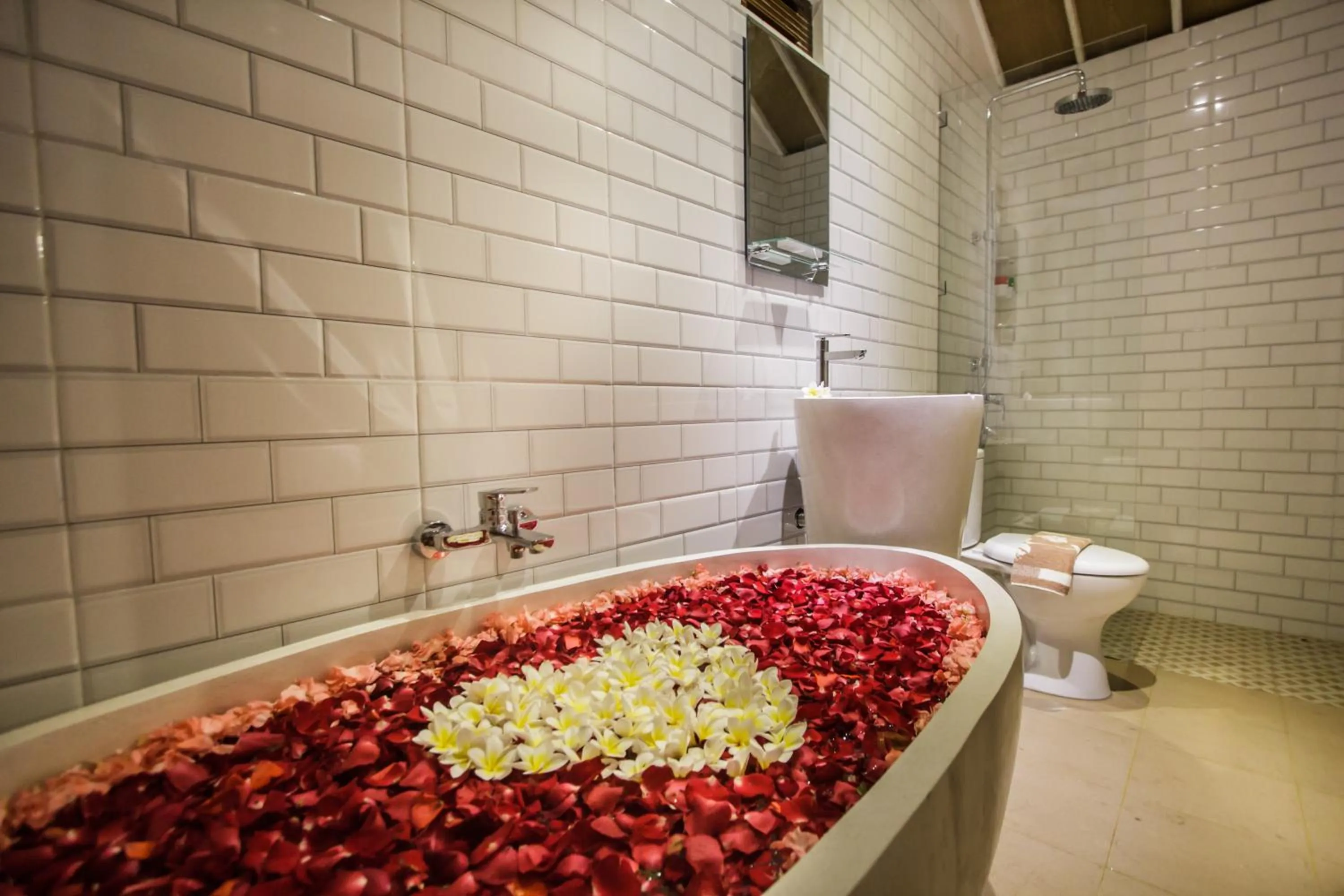 Shower in Puri Lumbung Village