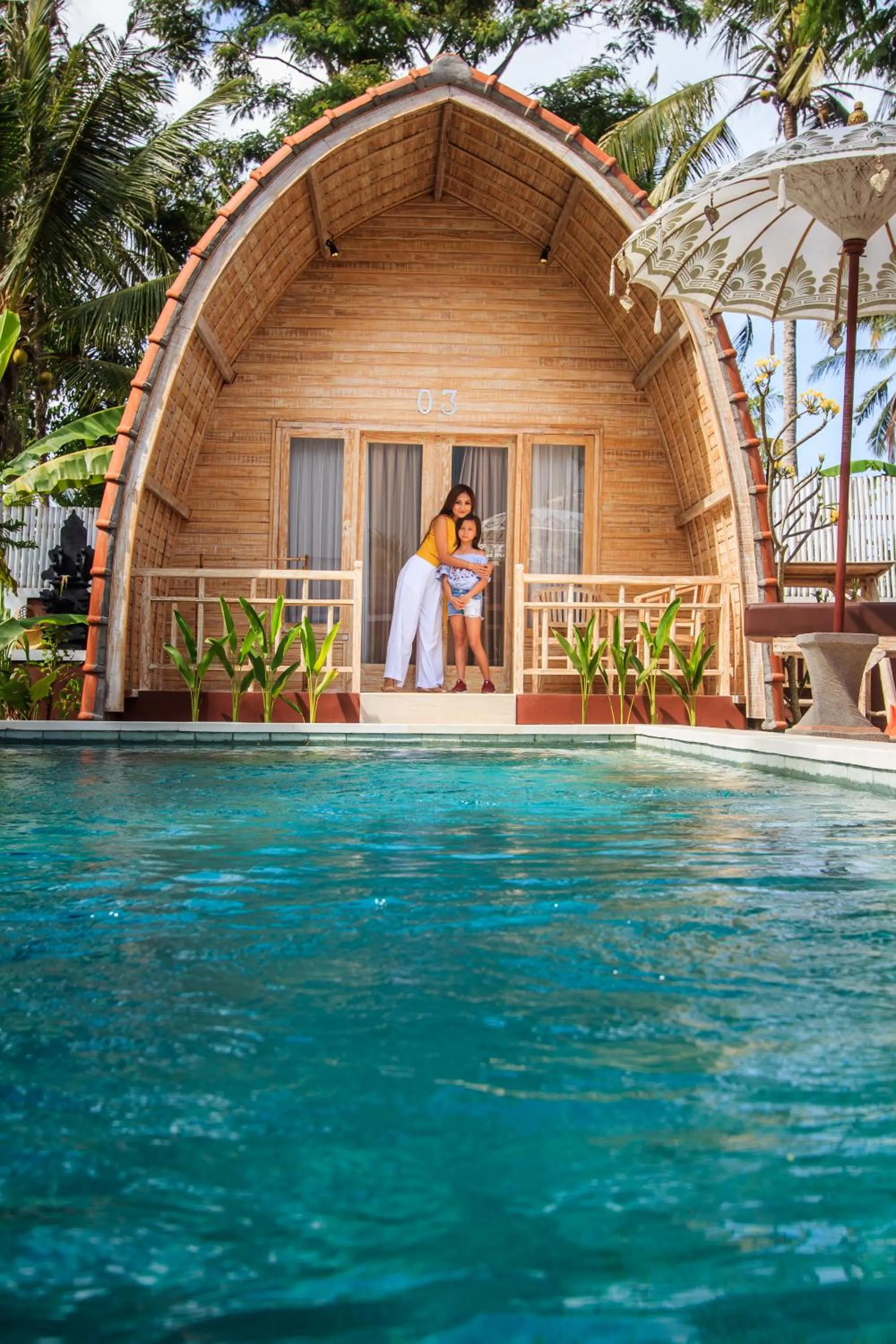 Swimming pool in Puri Lumbung Village