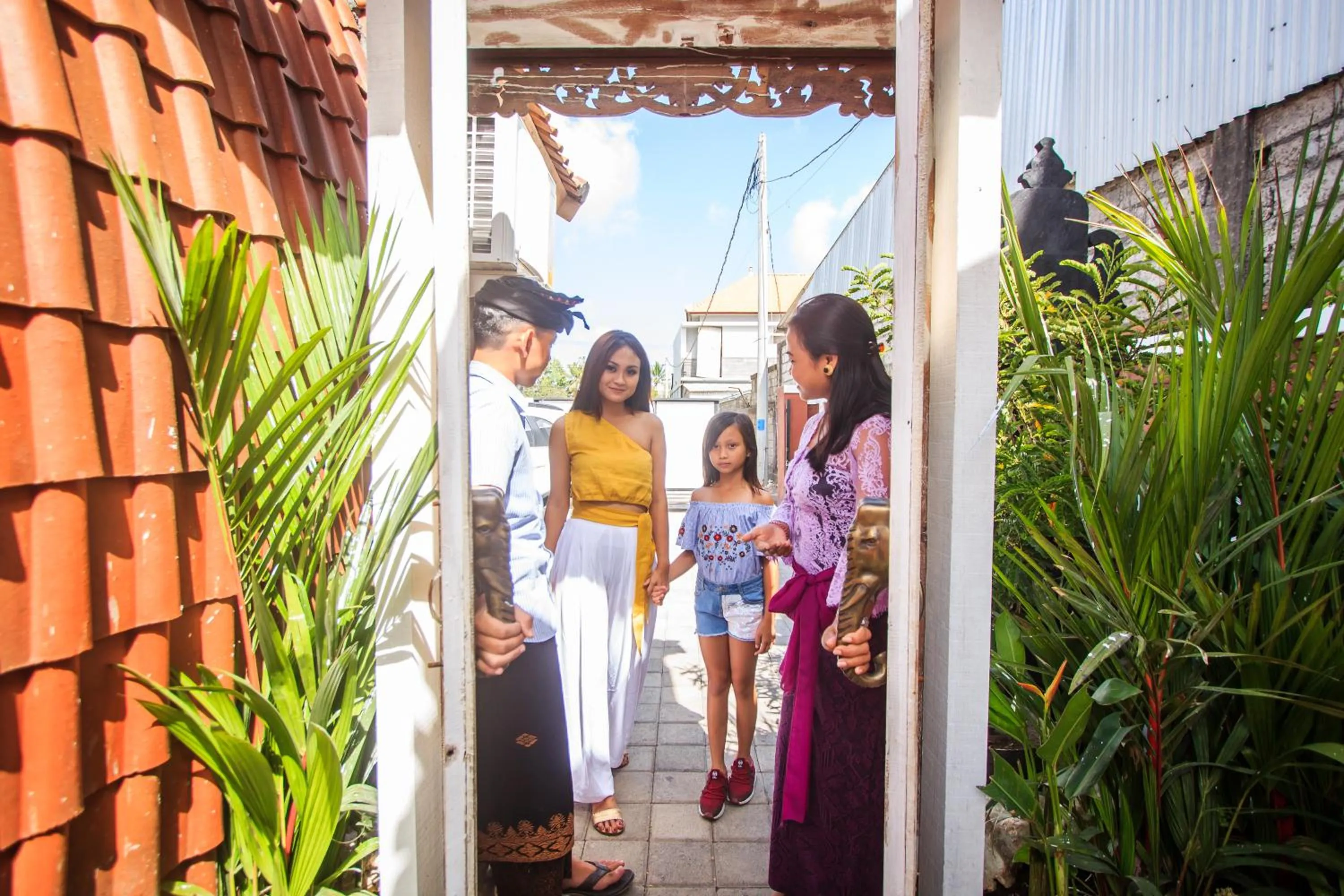Staff in Puri Lumbung Village