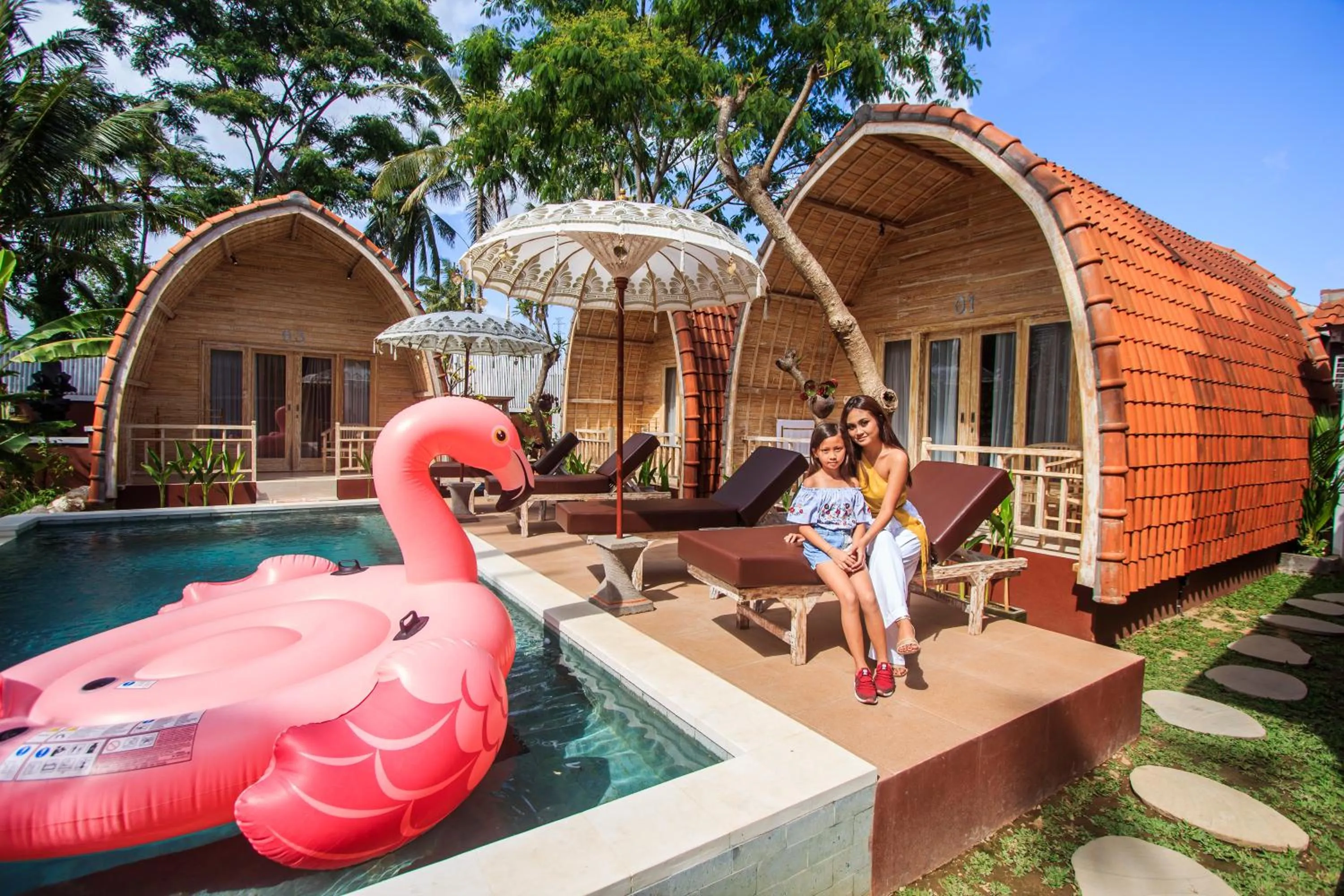 Swimming pool in Puri Lumbung Village