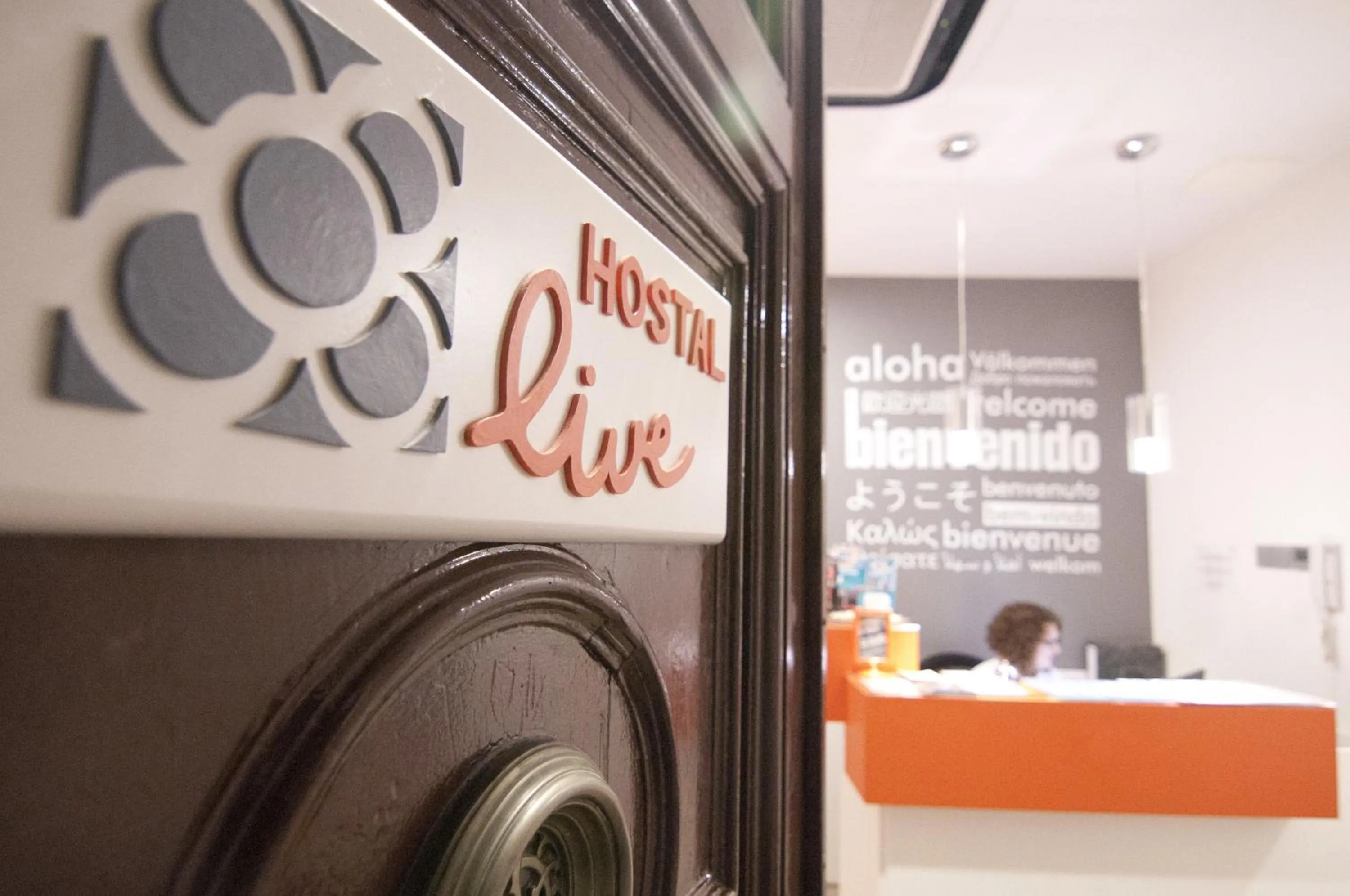 Lobby or reception in Hostal Live Barcelona