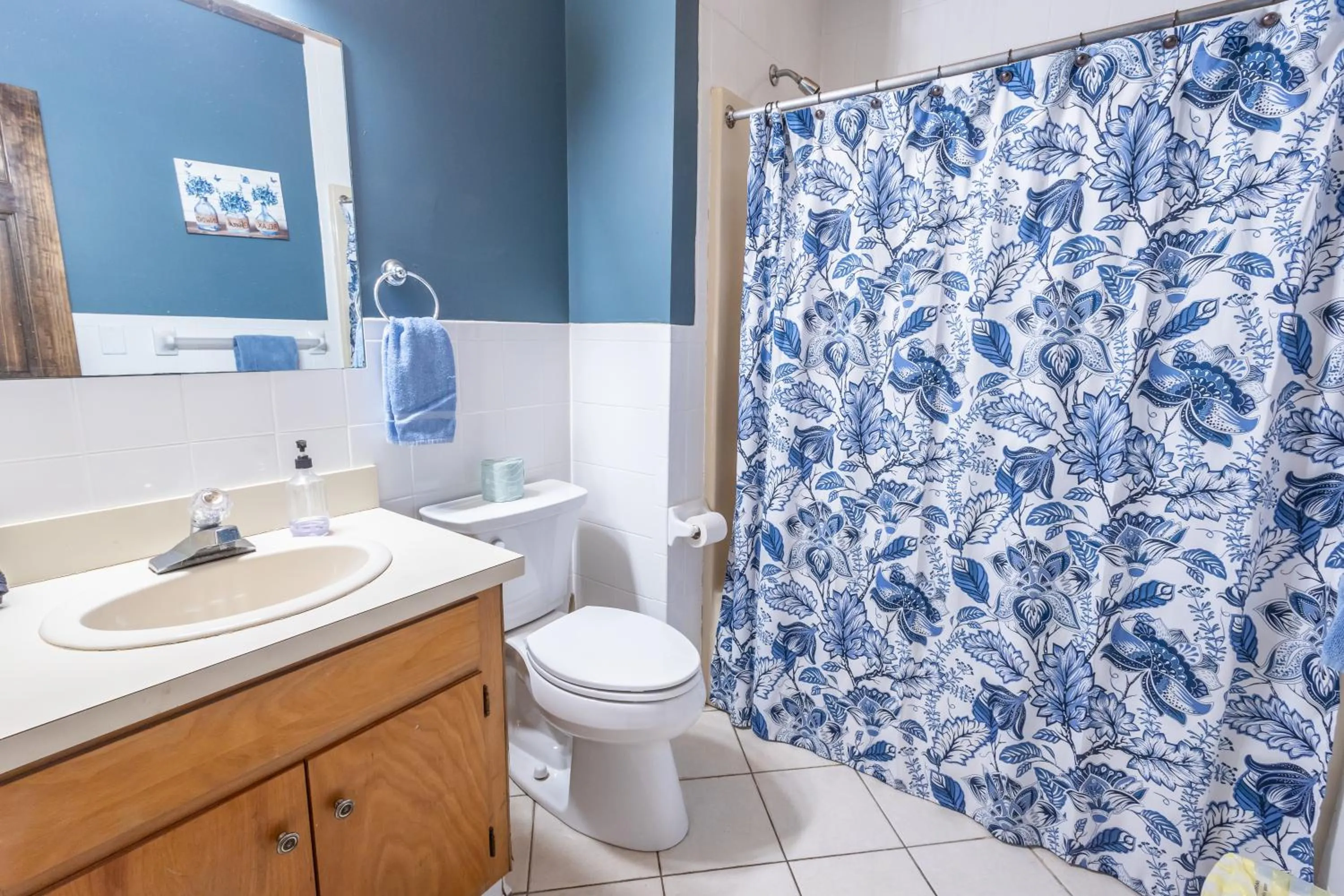 Bathroom in Springmaid Mountain Retreat & Stables