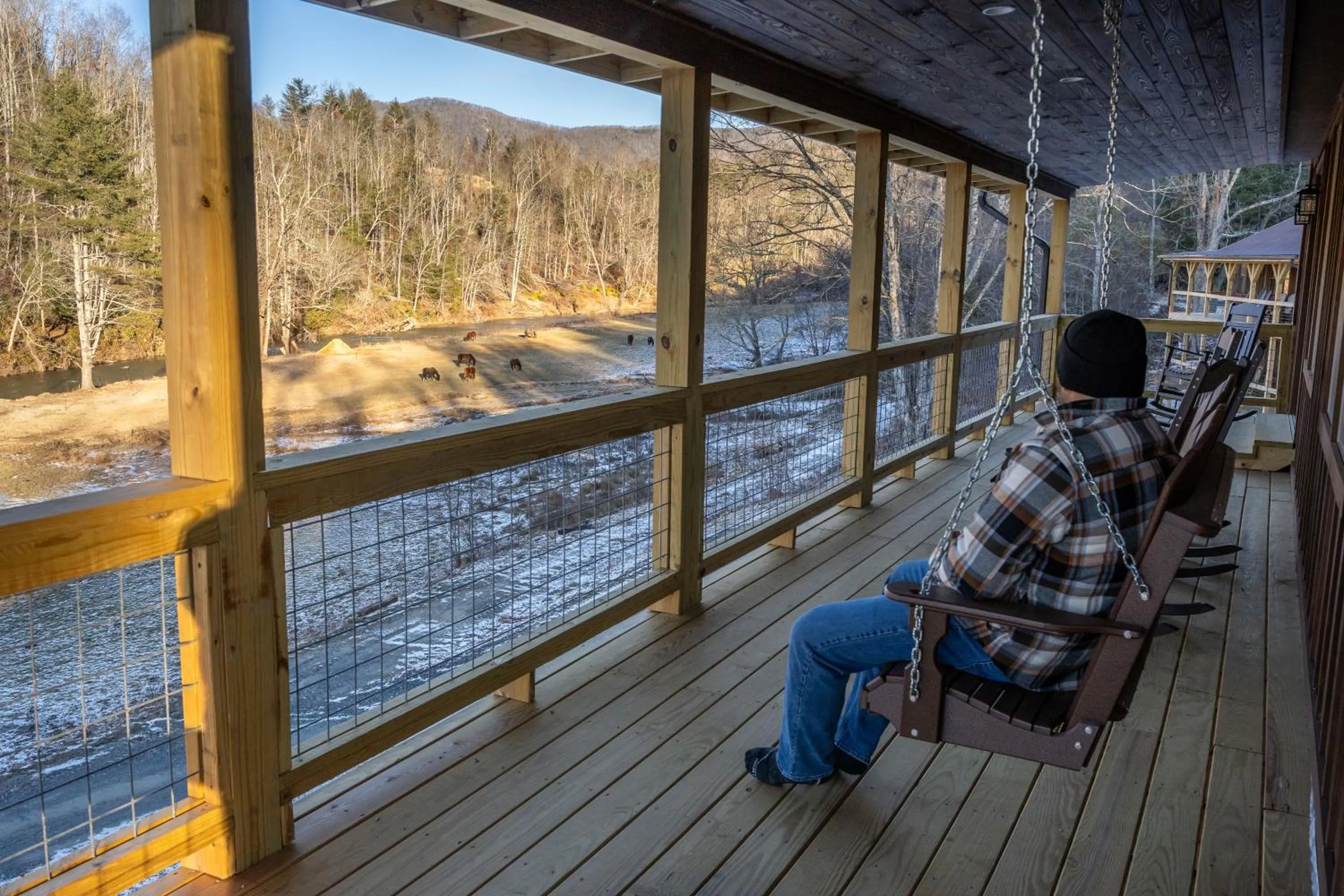 Balcony/Terrace in Springmaid Mountain Retreat & Stables
