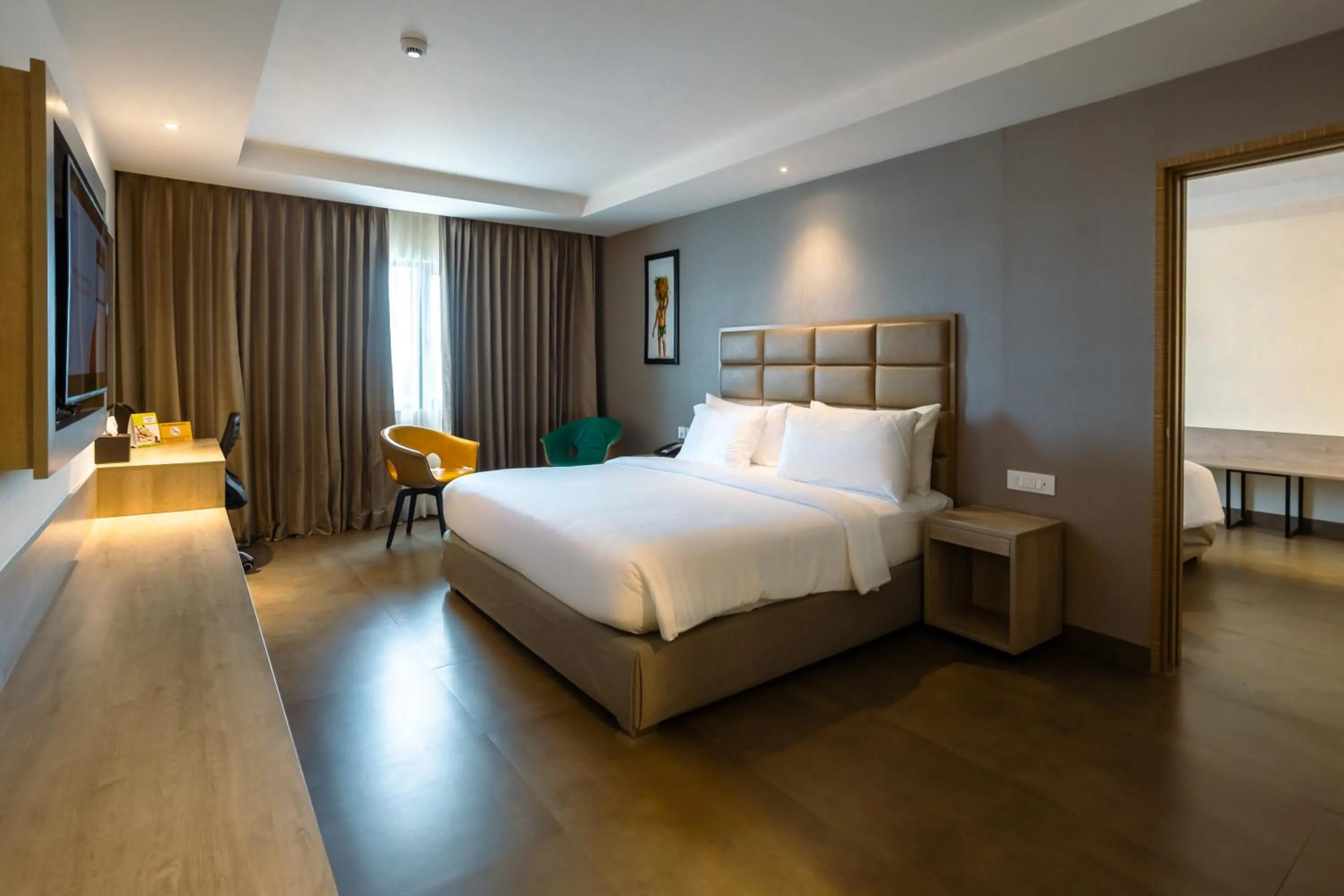 Bedroom, Bed in Amika Hotel,Madurai - Near Airport