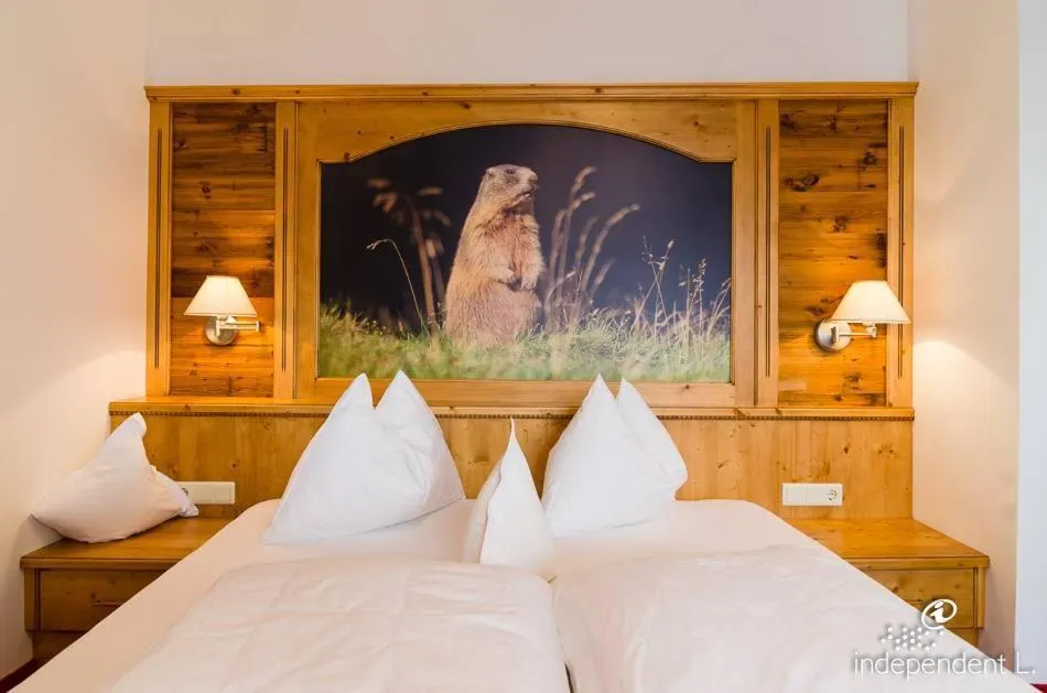 Bedroom, Bed in Hotel Pfandleralm