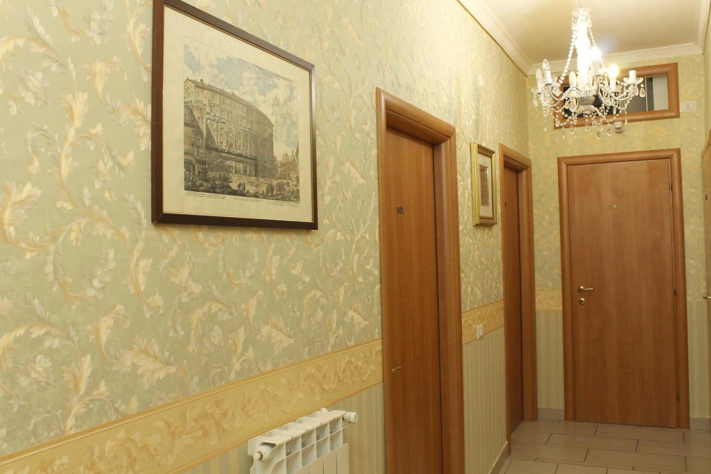 Decorative detail in B&B Roma Castle Termini