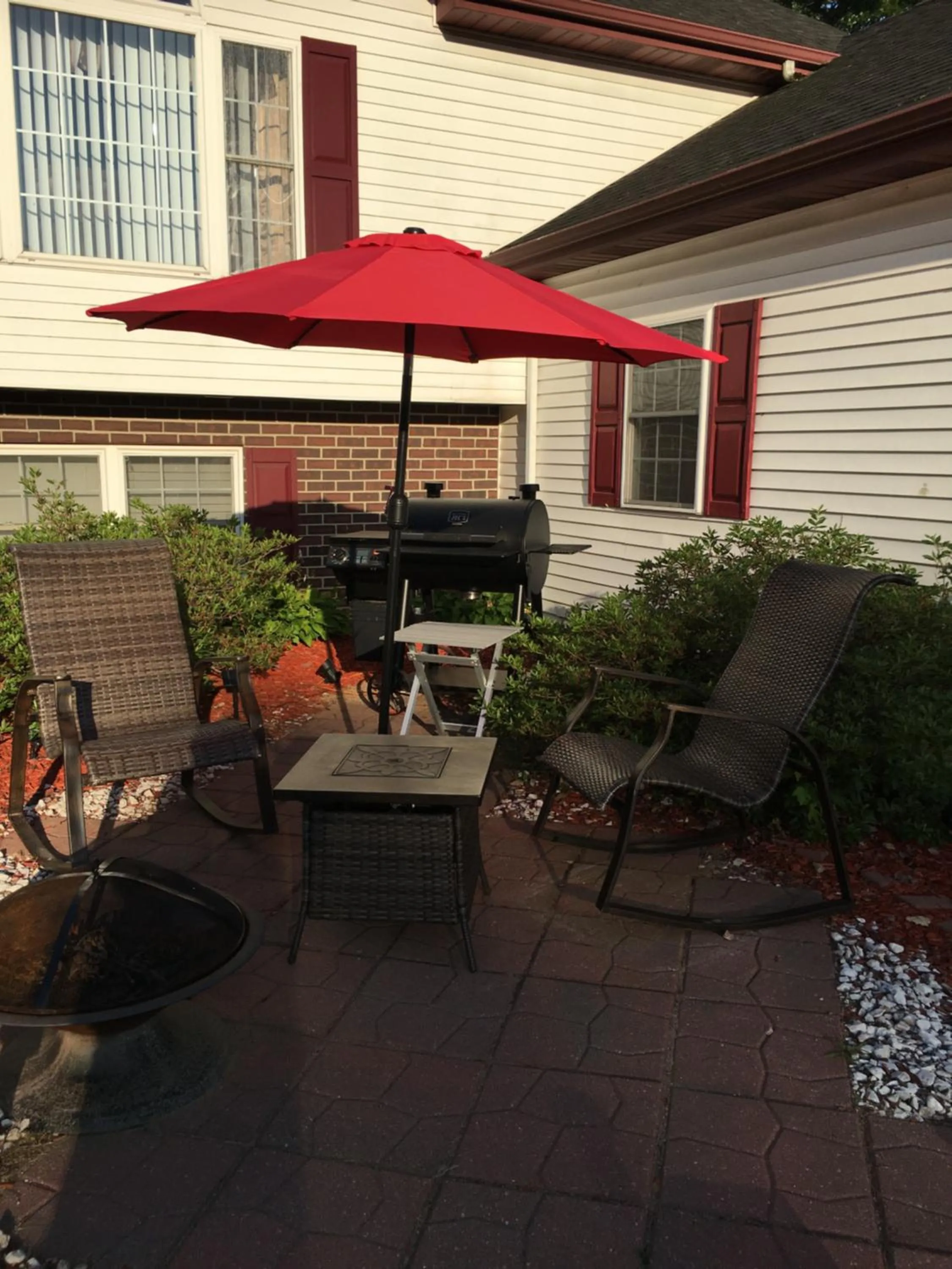 Patio in Your Midwest Dunes Vacation Tri-State Paradise!