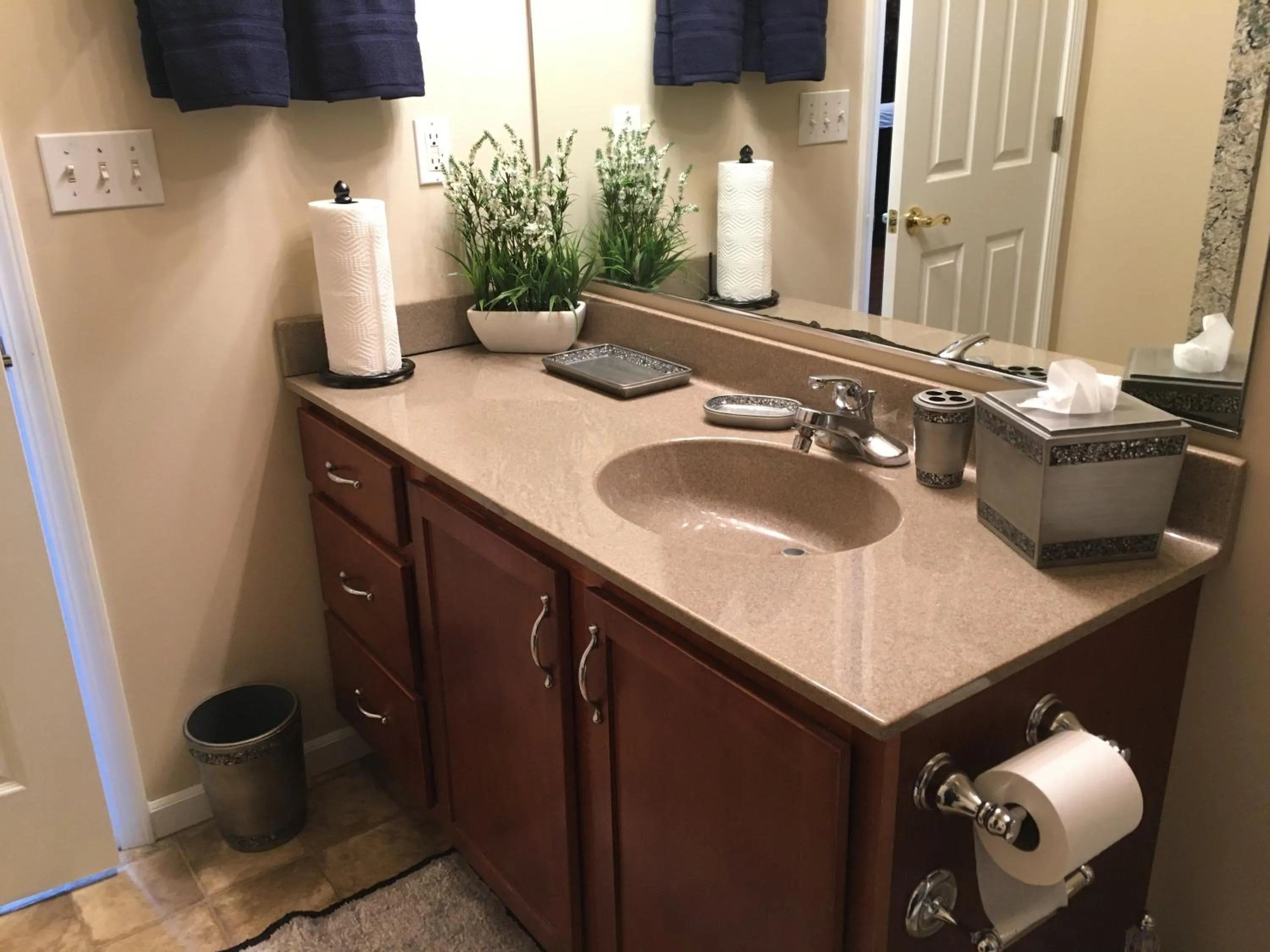 Bathroom in Your Midwest Dunes Vacation Tri-State Paradise!