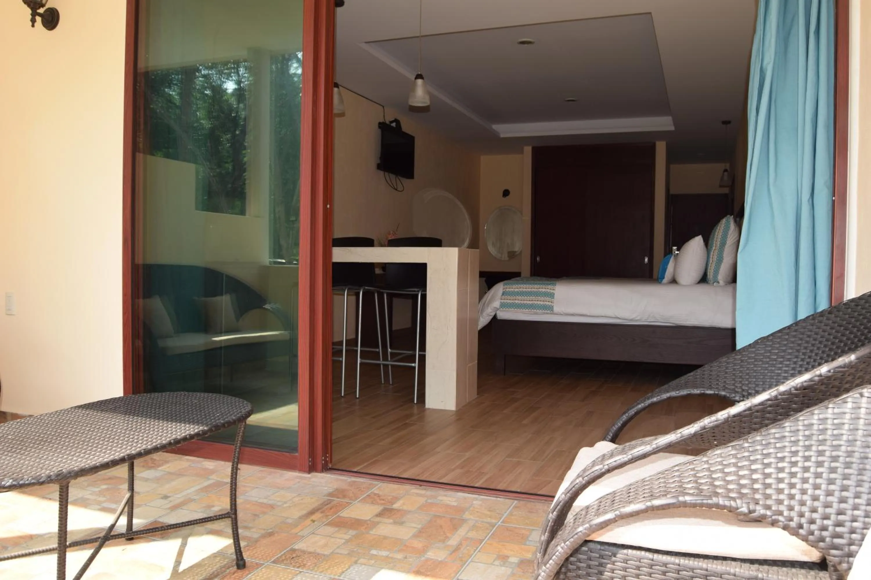 Bed in Hotel Chapala Country