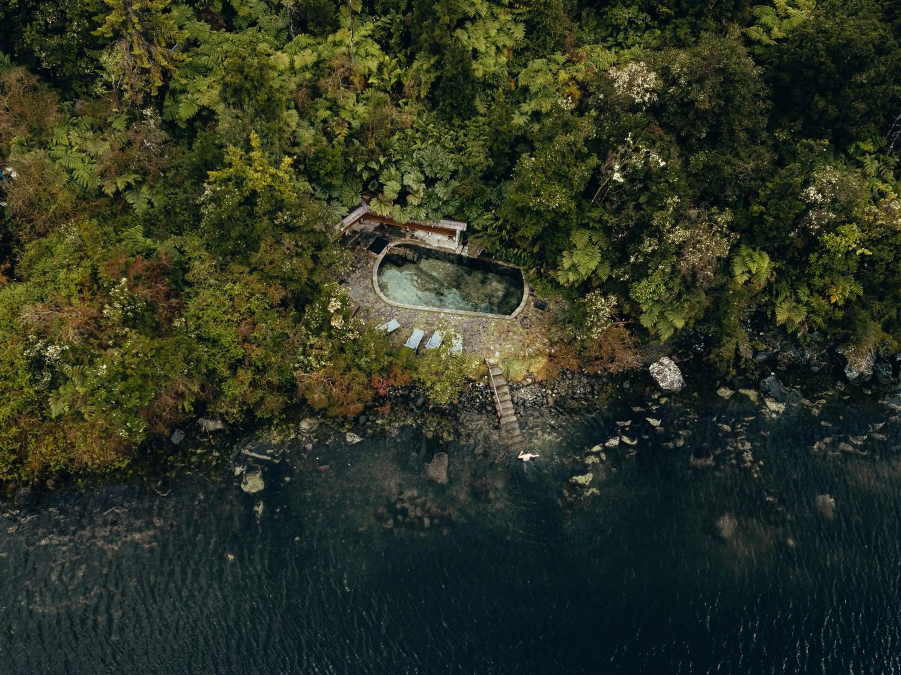 Bird's eye view in Puyuhuapi Lodge & Spa
