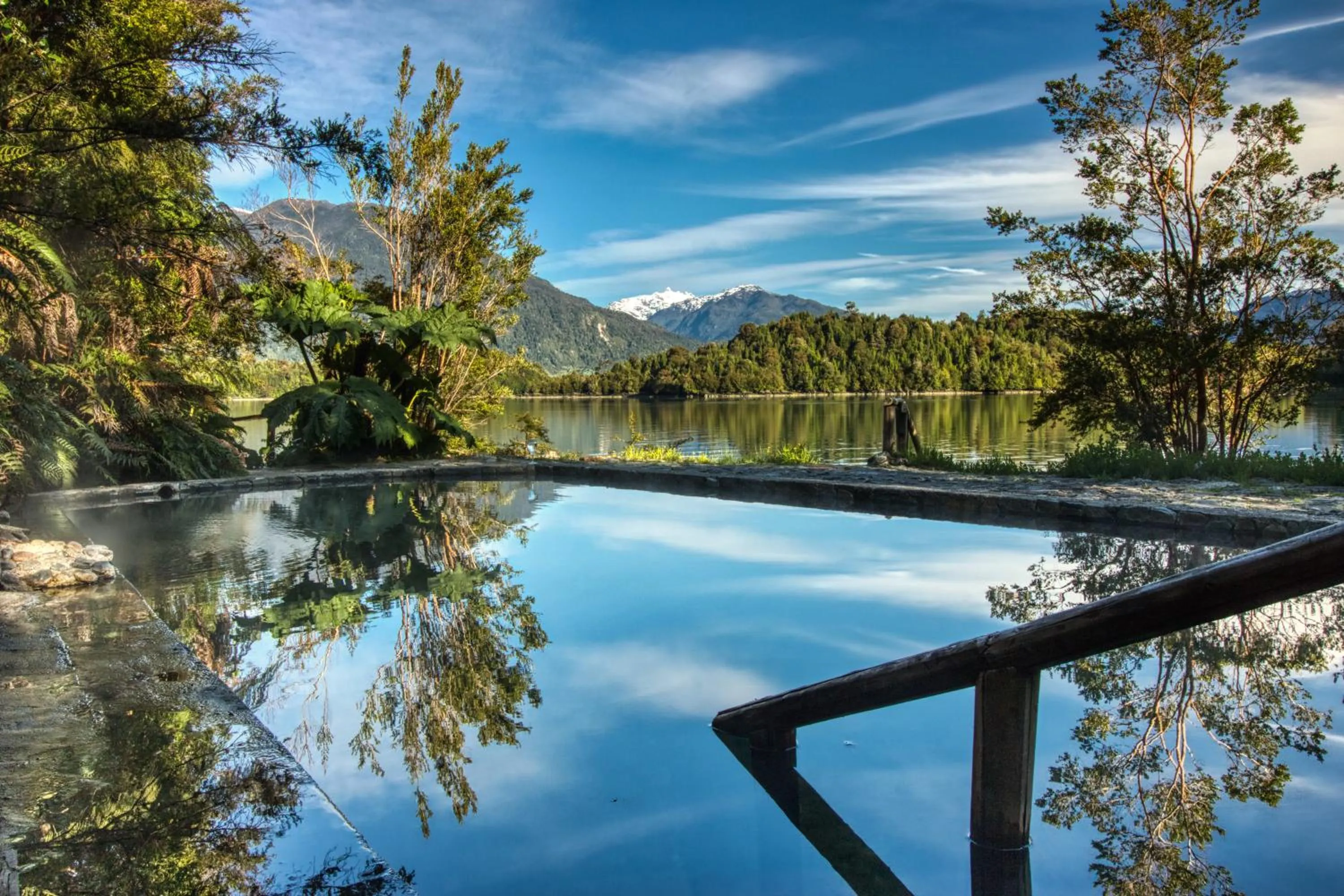 Hot Spring Bath in Puyuhuapi Lodge & Spa
