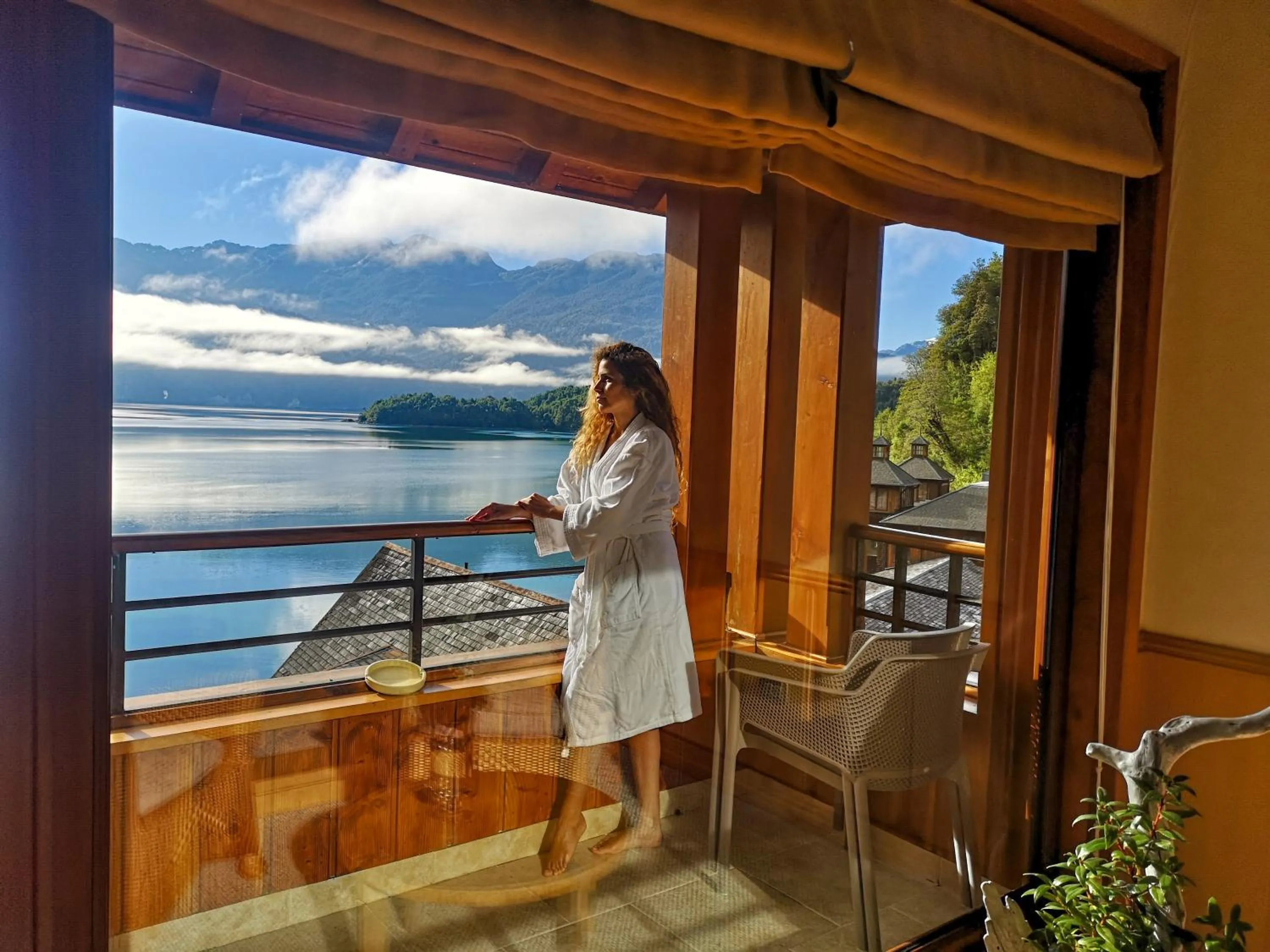 Balcony/Terrace in Puyuhuapi Lodge & Spa