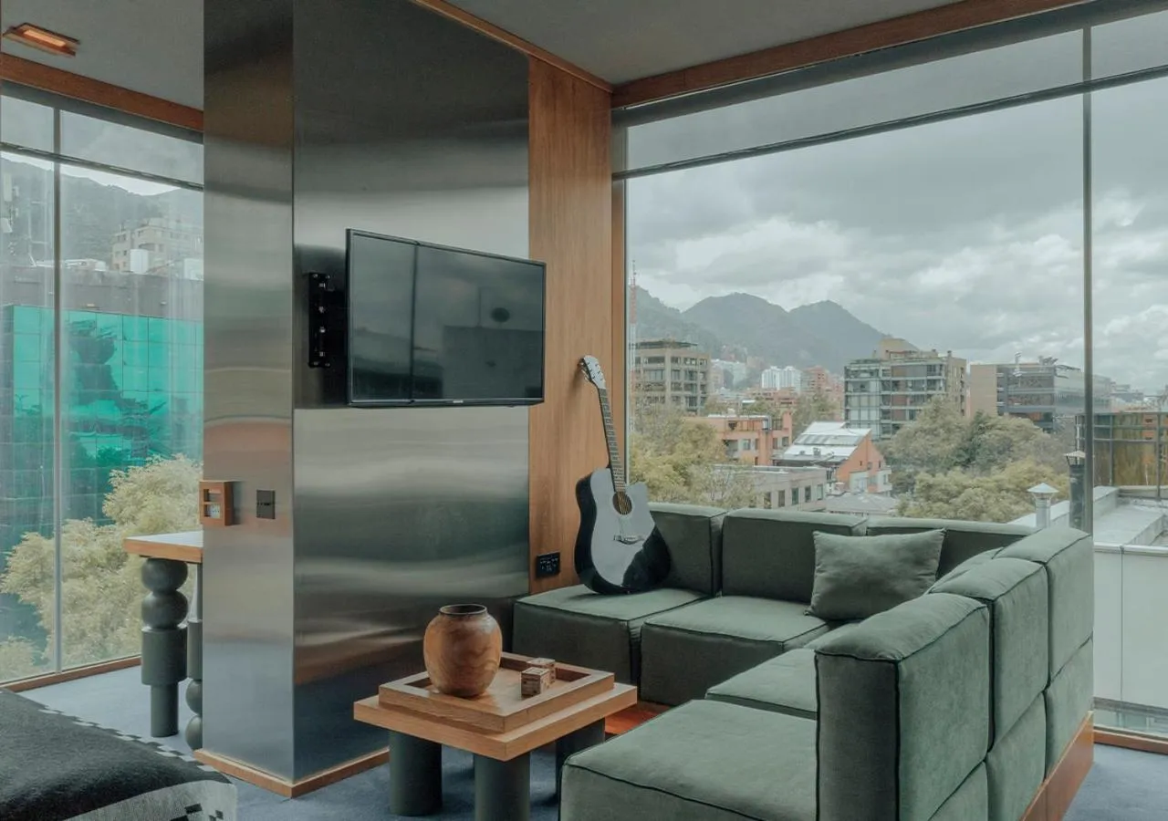 Living room in The Click Clack Hotel Bogotá