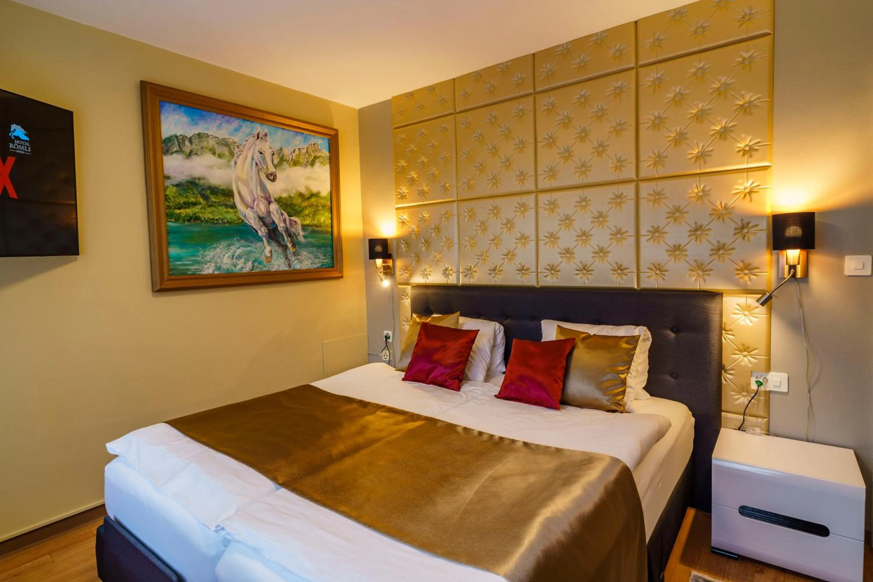 Bed in Seeblick SMART Hotel Rössli