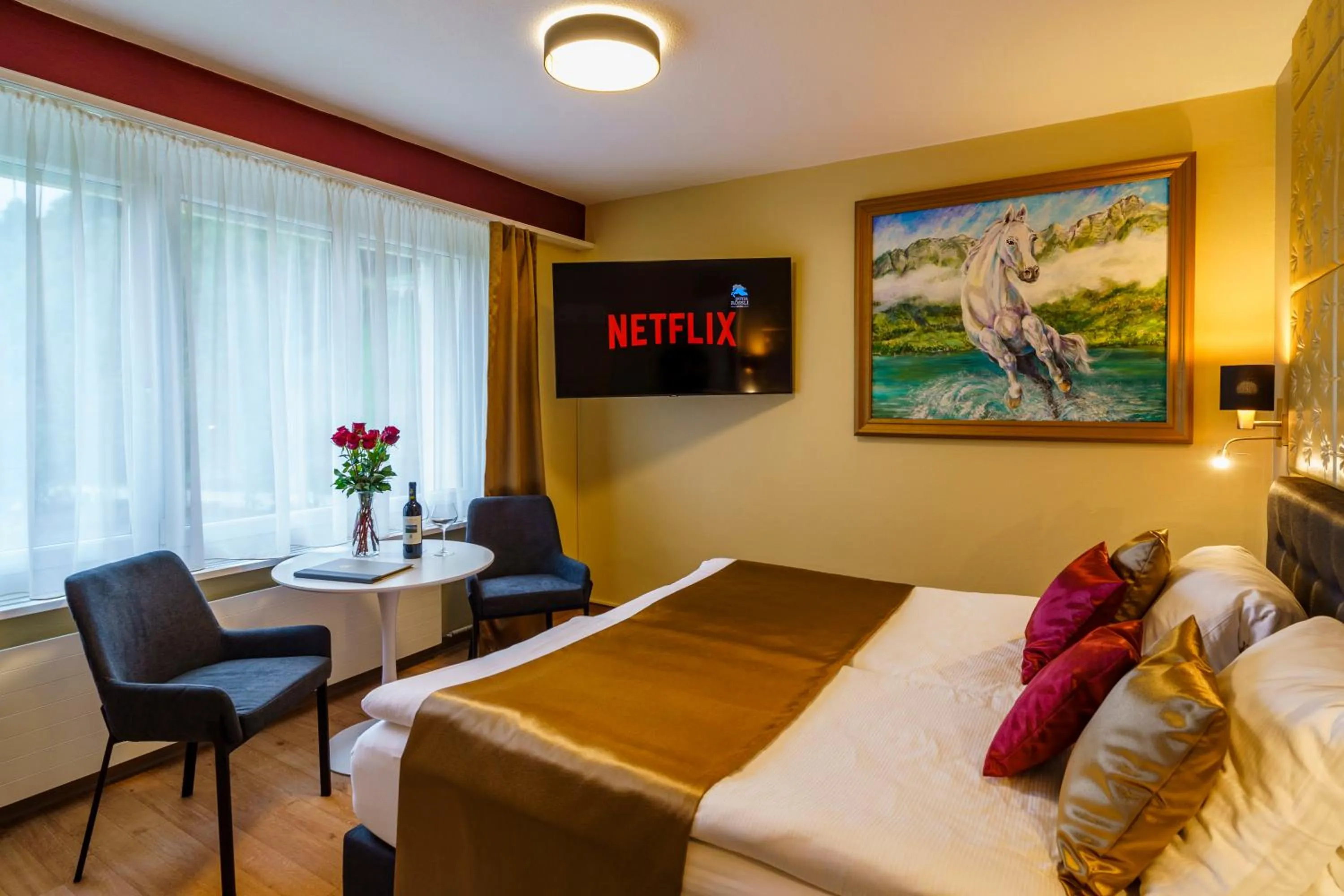 TV and multimedia in Seeblick SMART Hotel Rössli