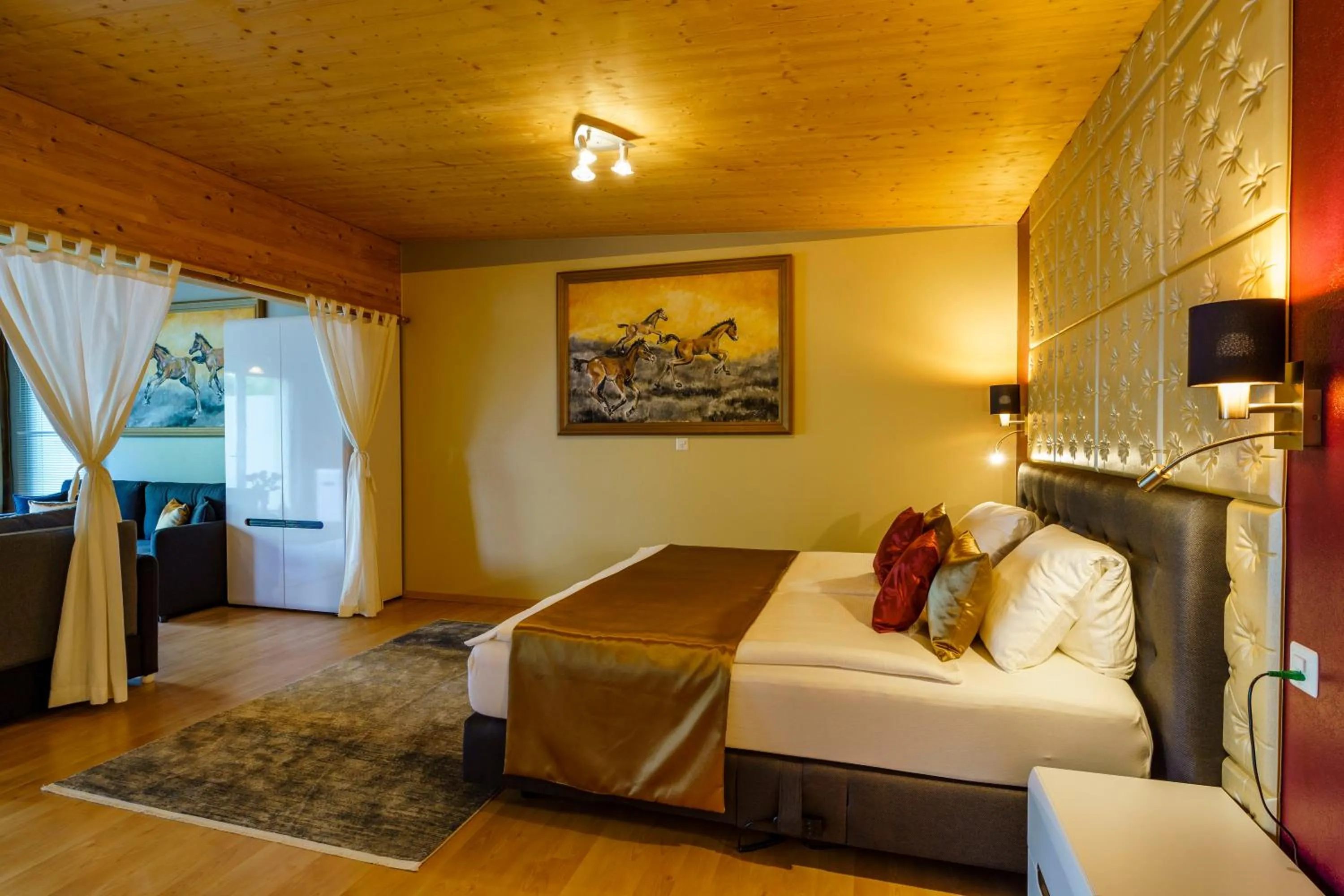 Bed in Seeblick SMART Hotel Rössli