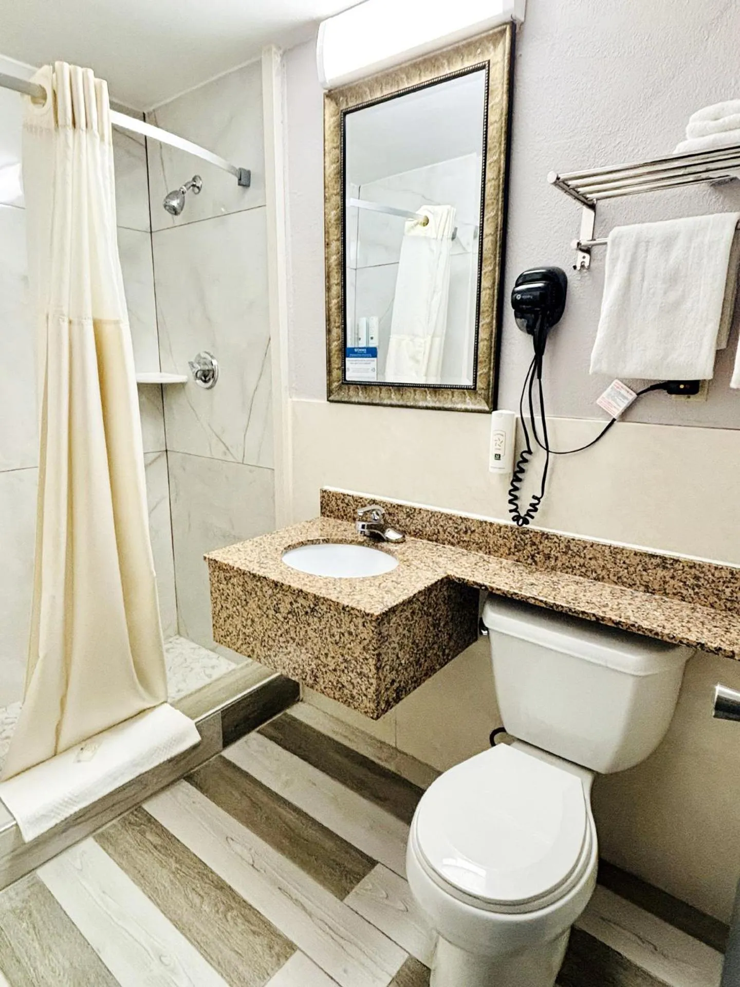 Shower in Quality Inn Raynham - Taunton