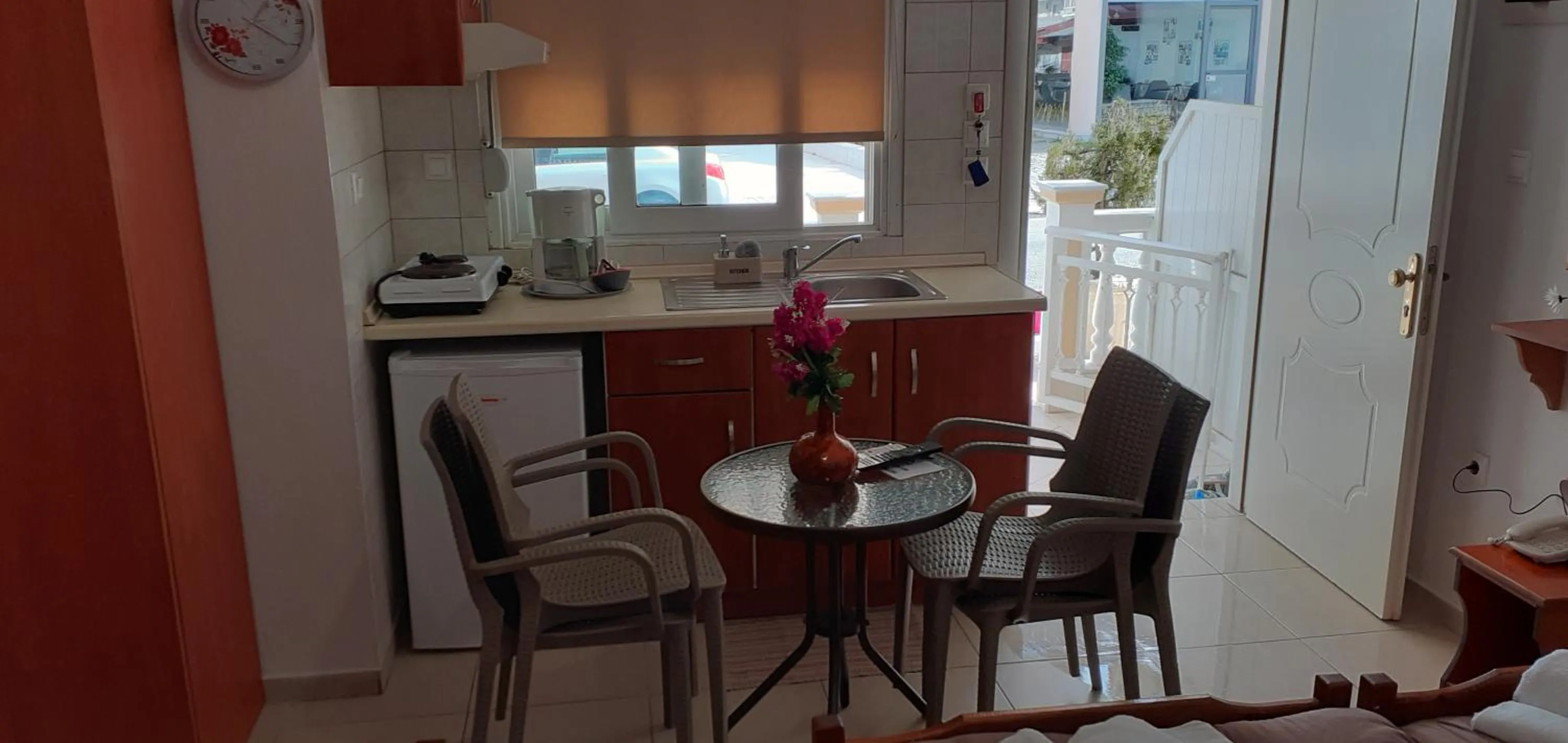 Kitchen or kitchenette in Hotel Exarhos