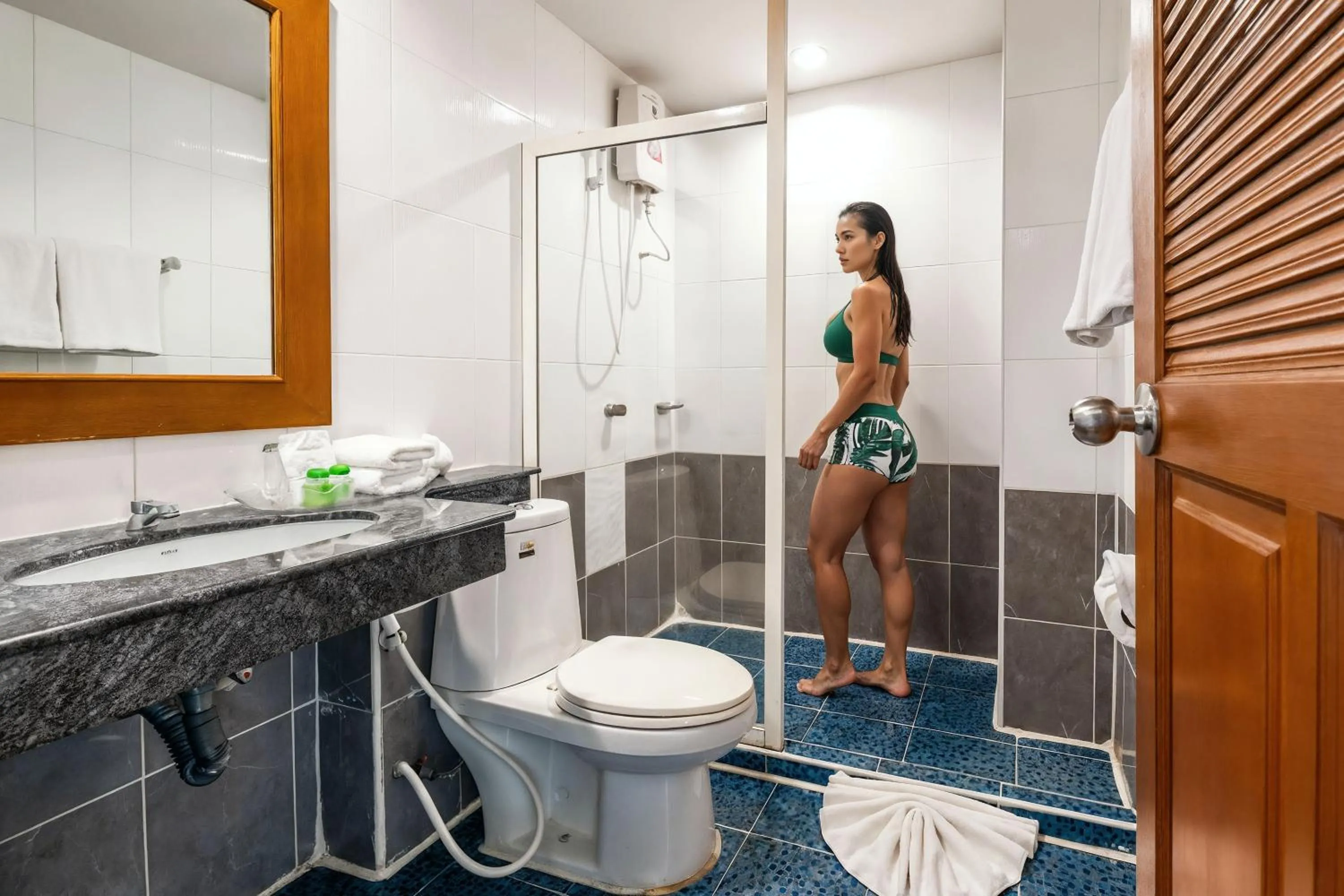 Bathroom in Studio Suite by Royal Ivory Nana