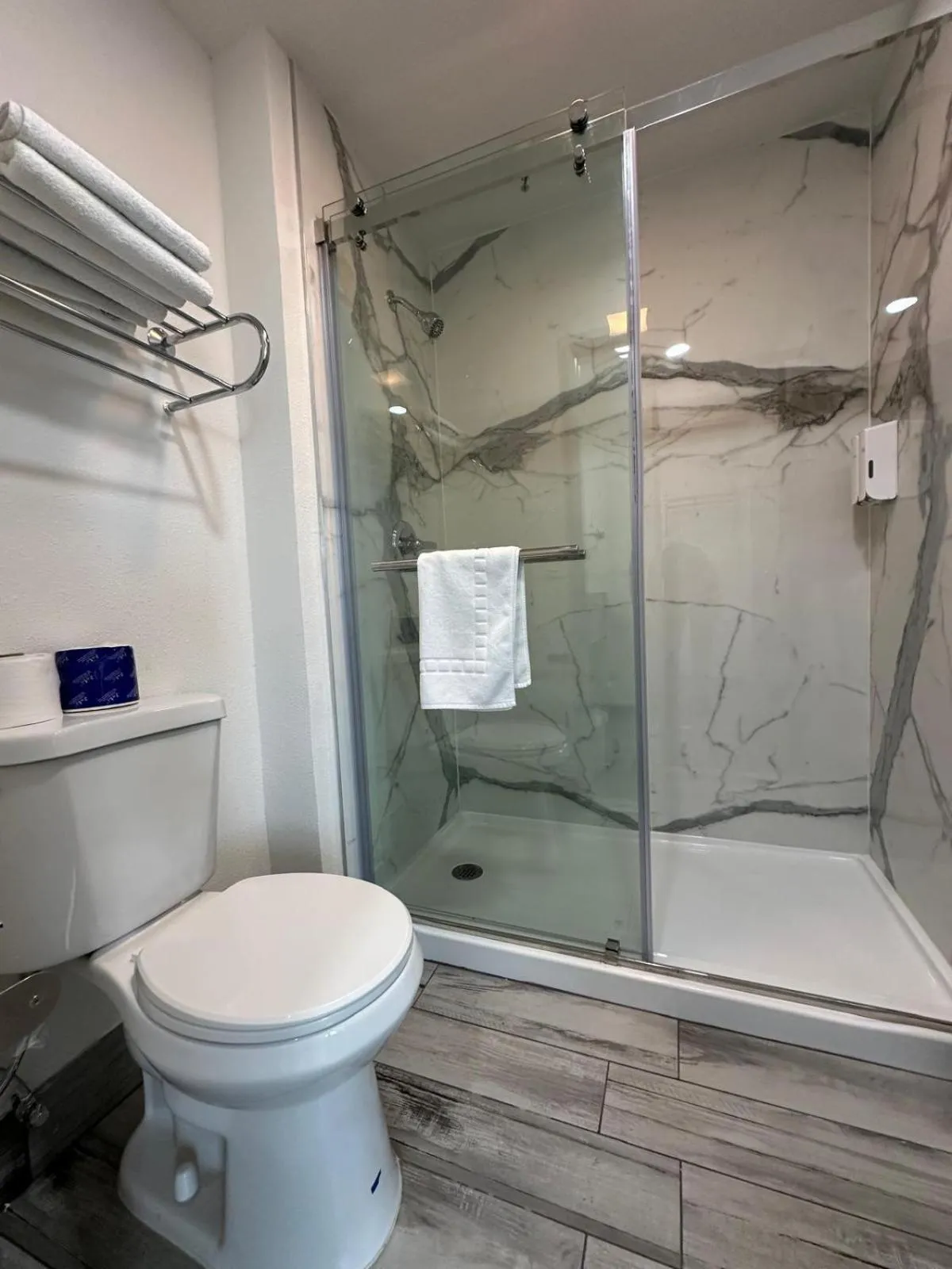 Bathroom in Motel Santa Cruz