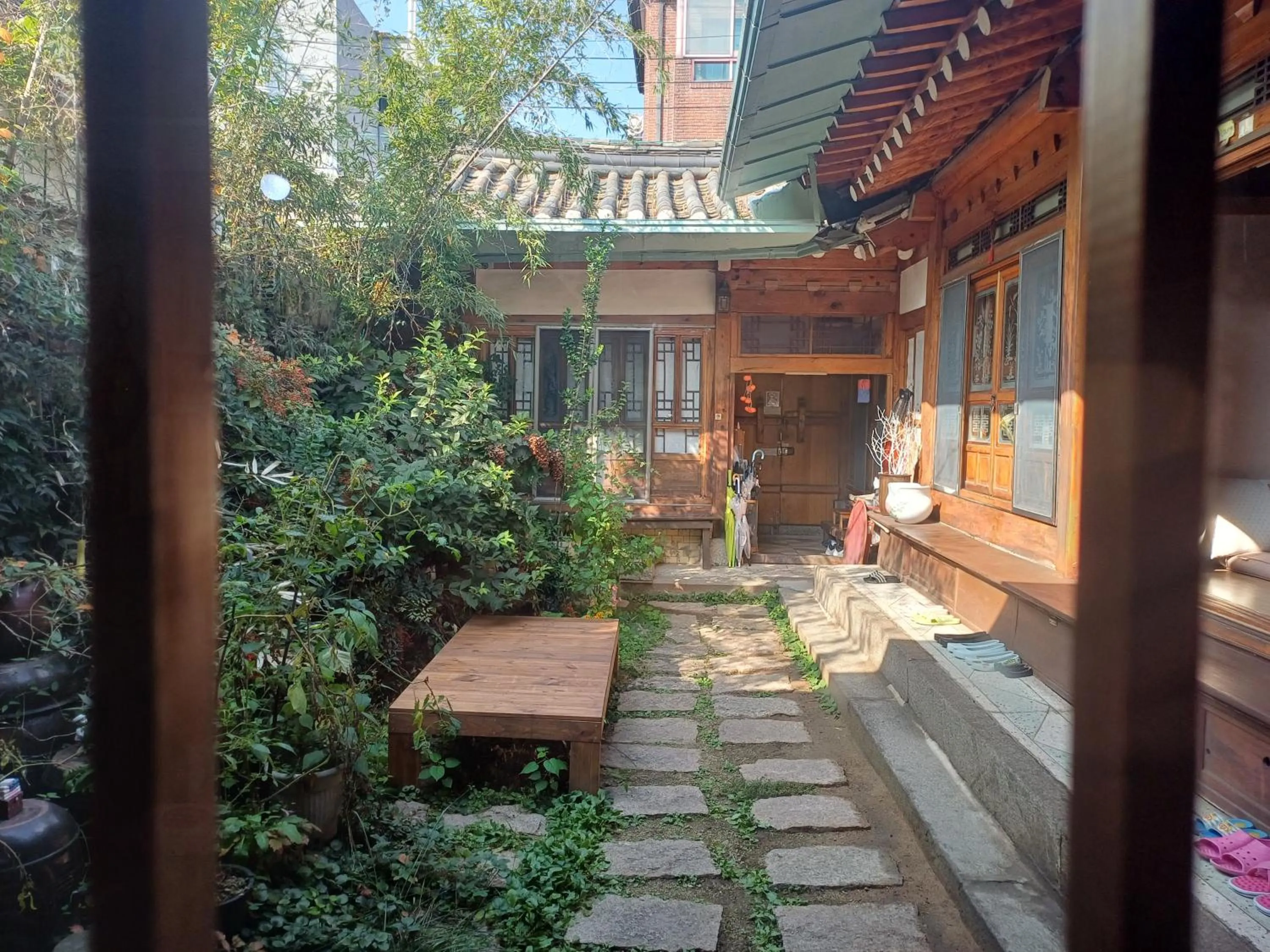 Garden view in Gongsimga Hanok Guesthouse