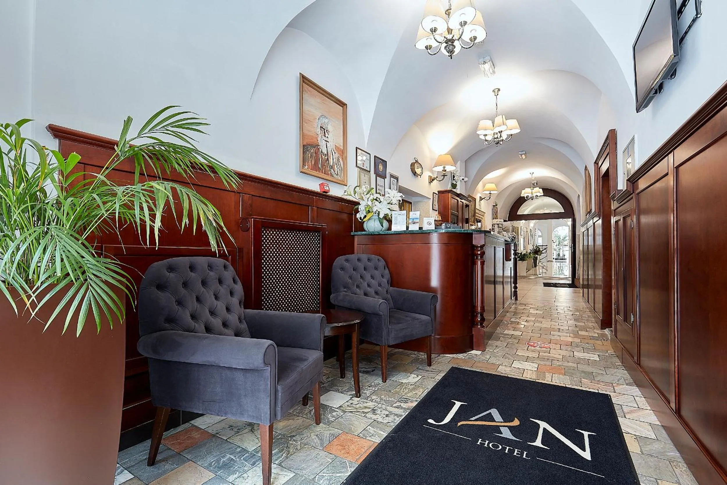 Lobby or reception in Hotel Jan