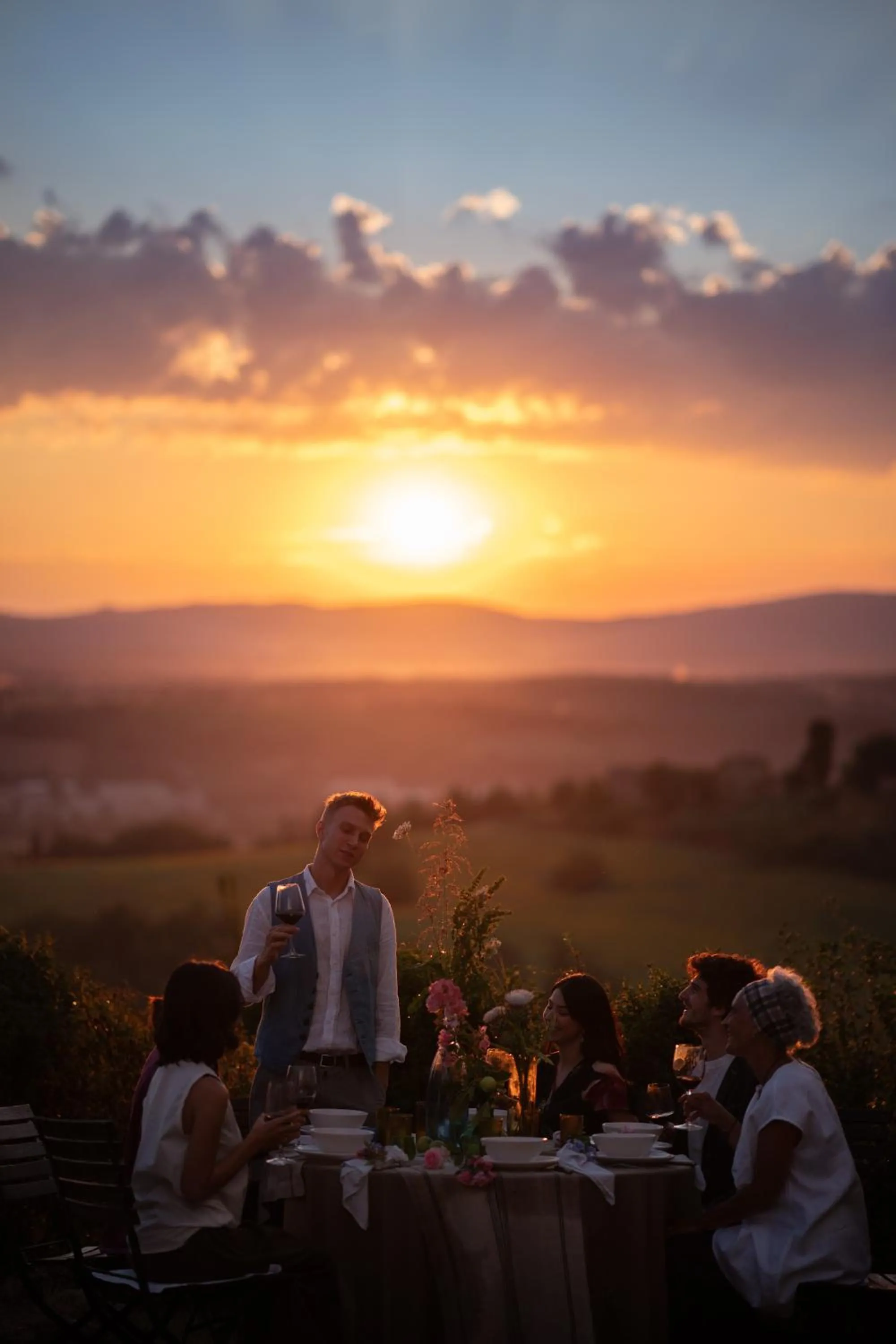 Sunset in Villa Montecastello