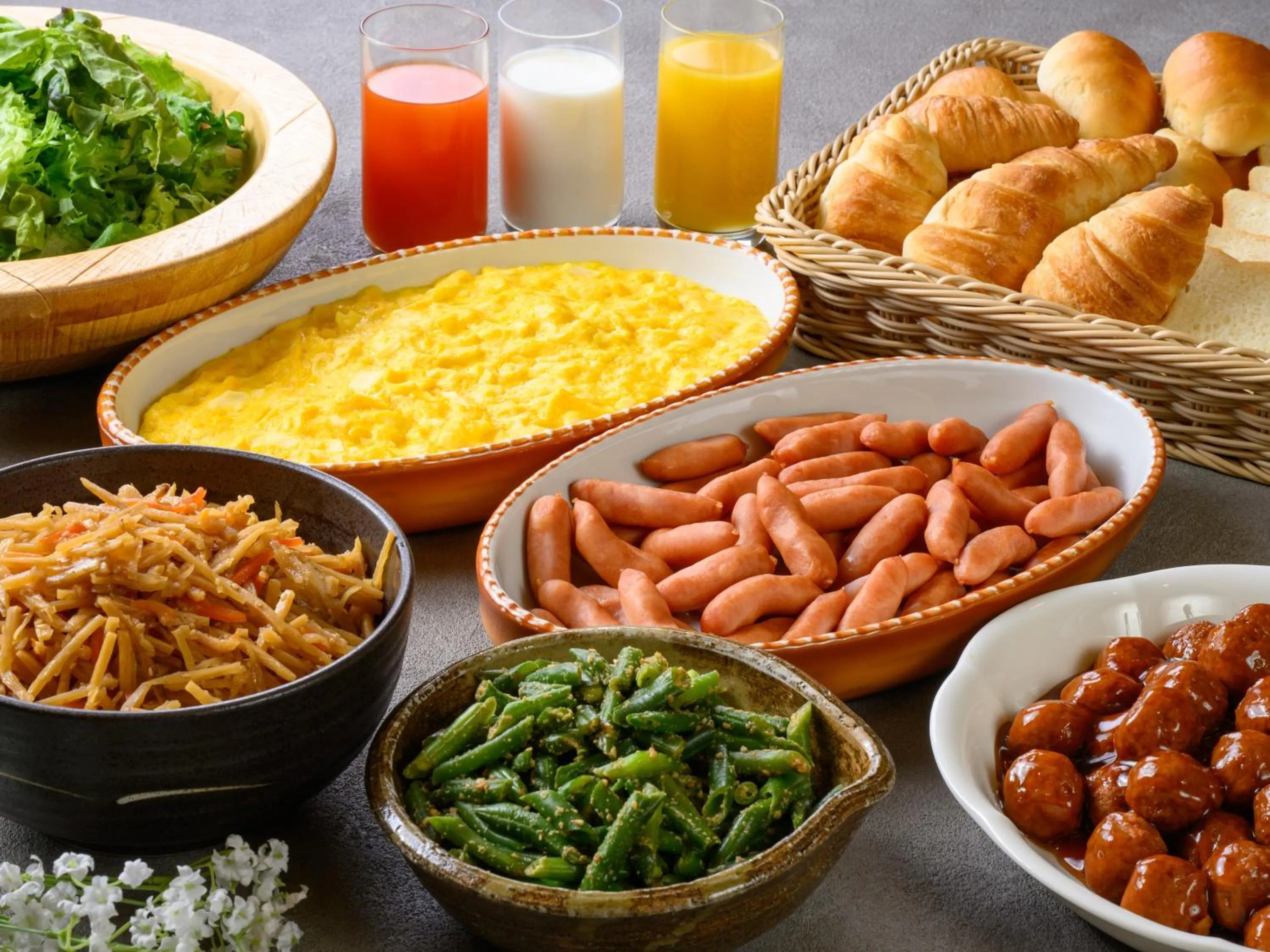 Buffet breakfast in Best Inn Uozu