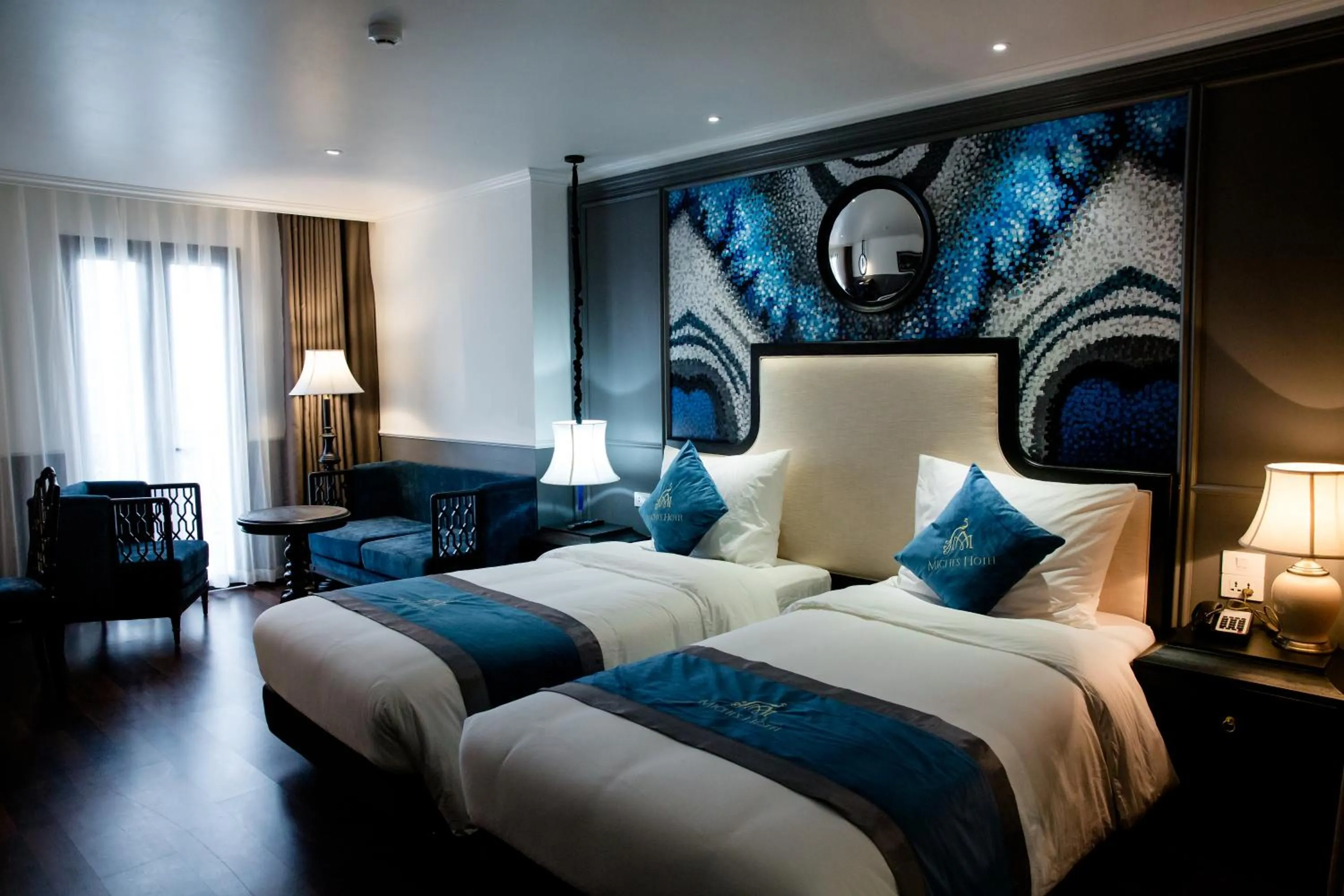 Bed in Michi's hotel laocai