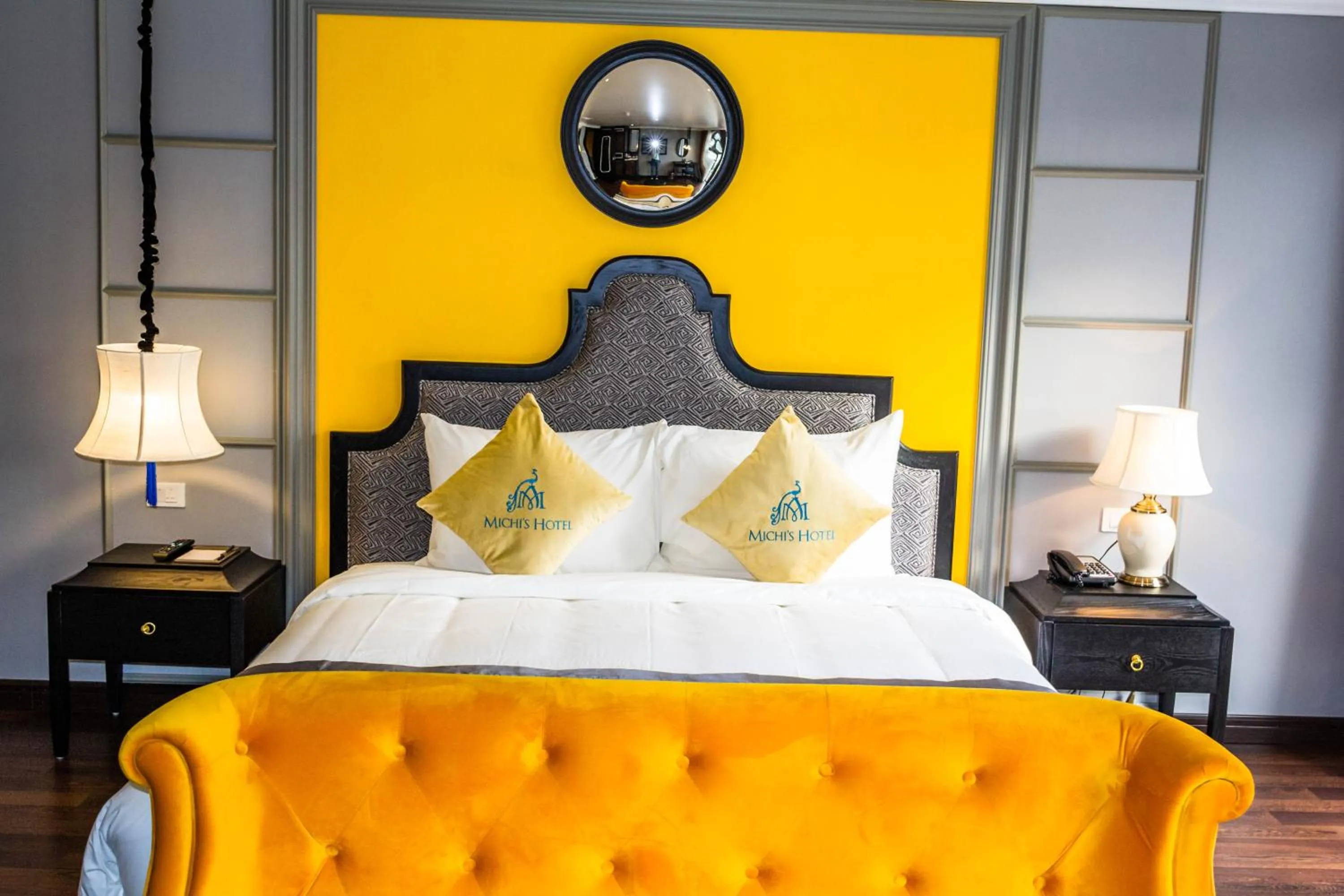 Bed in Michi's hotel laocai